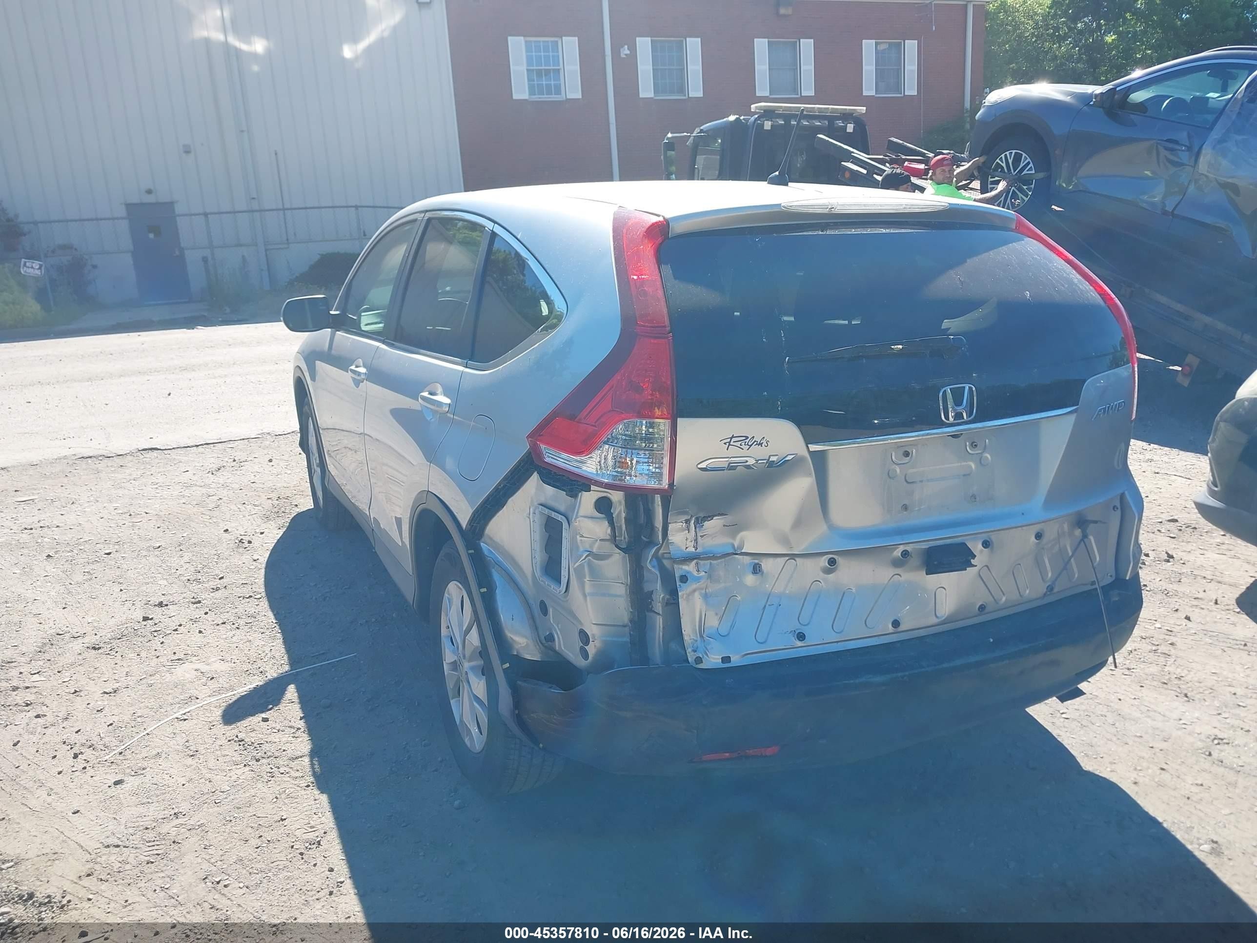 2012 Honda Cr-v Ex Silver vin: 2HKRM4H59CH631601