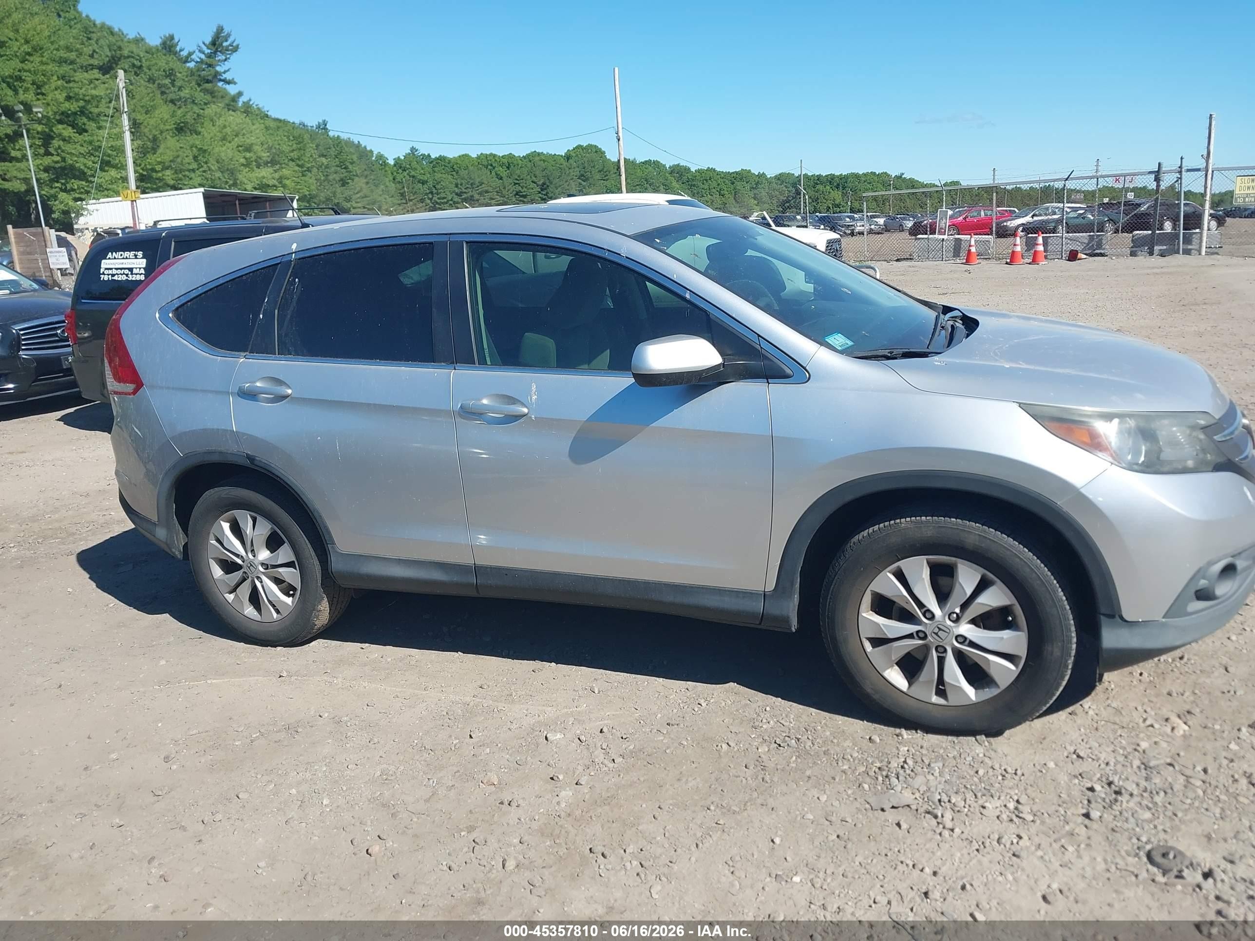 2012 Honda Cr-v Ex Silver vin: 2HKRM4H59CH631601