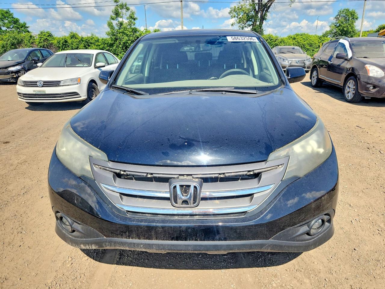 2013 Honda Cr-v Ex Black vin: 2HKRM4H59DH102571