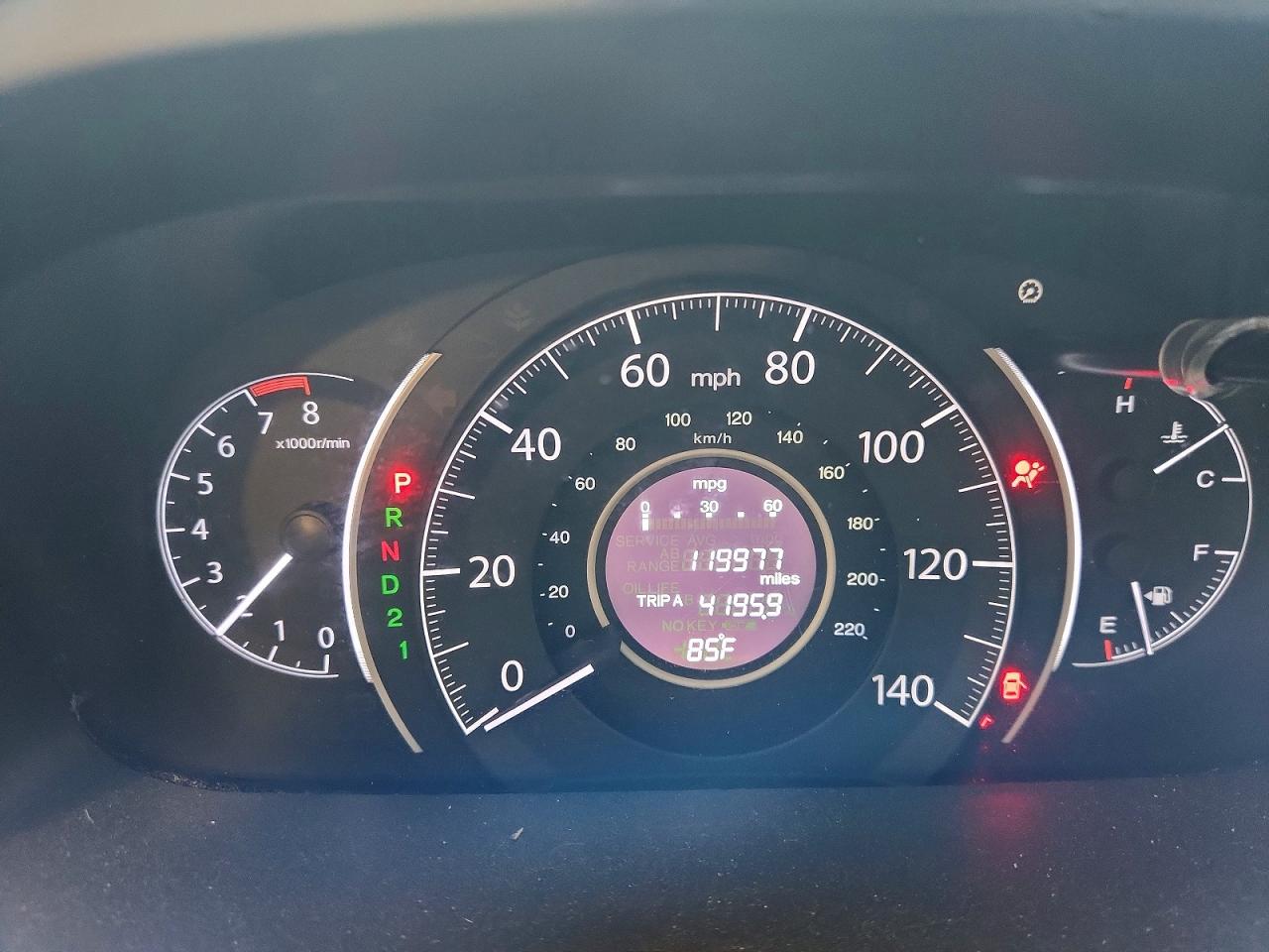 2013 Honda Cr-v Ex Blue vin: 2HKRM4H59DH619689