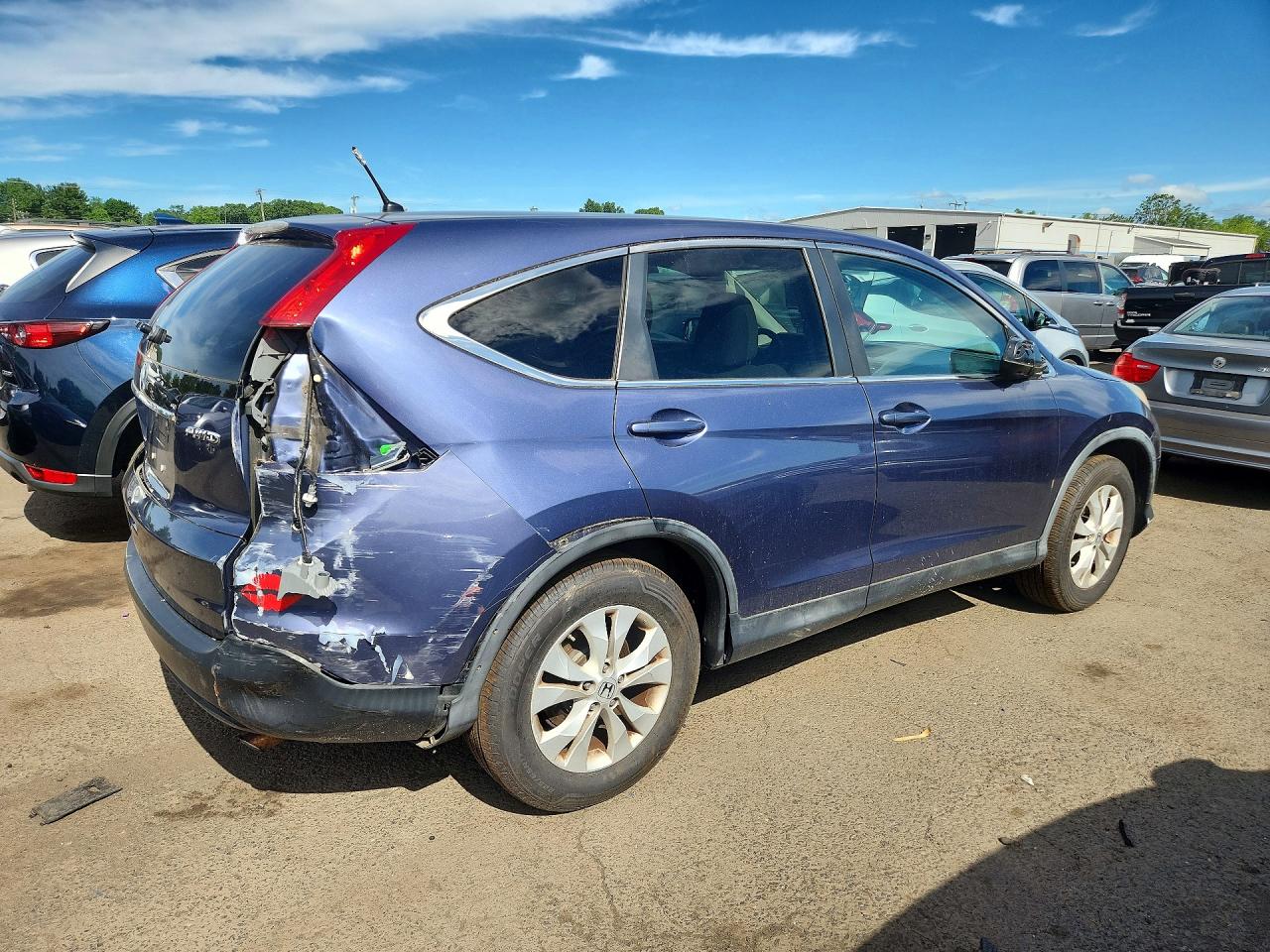 2013 Honda Cr-v Ex Blue vin: 2HKRM4H59DH625007