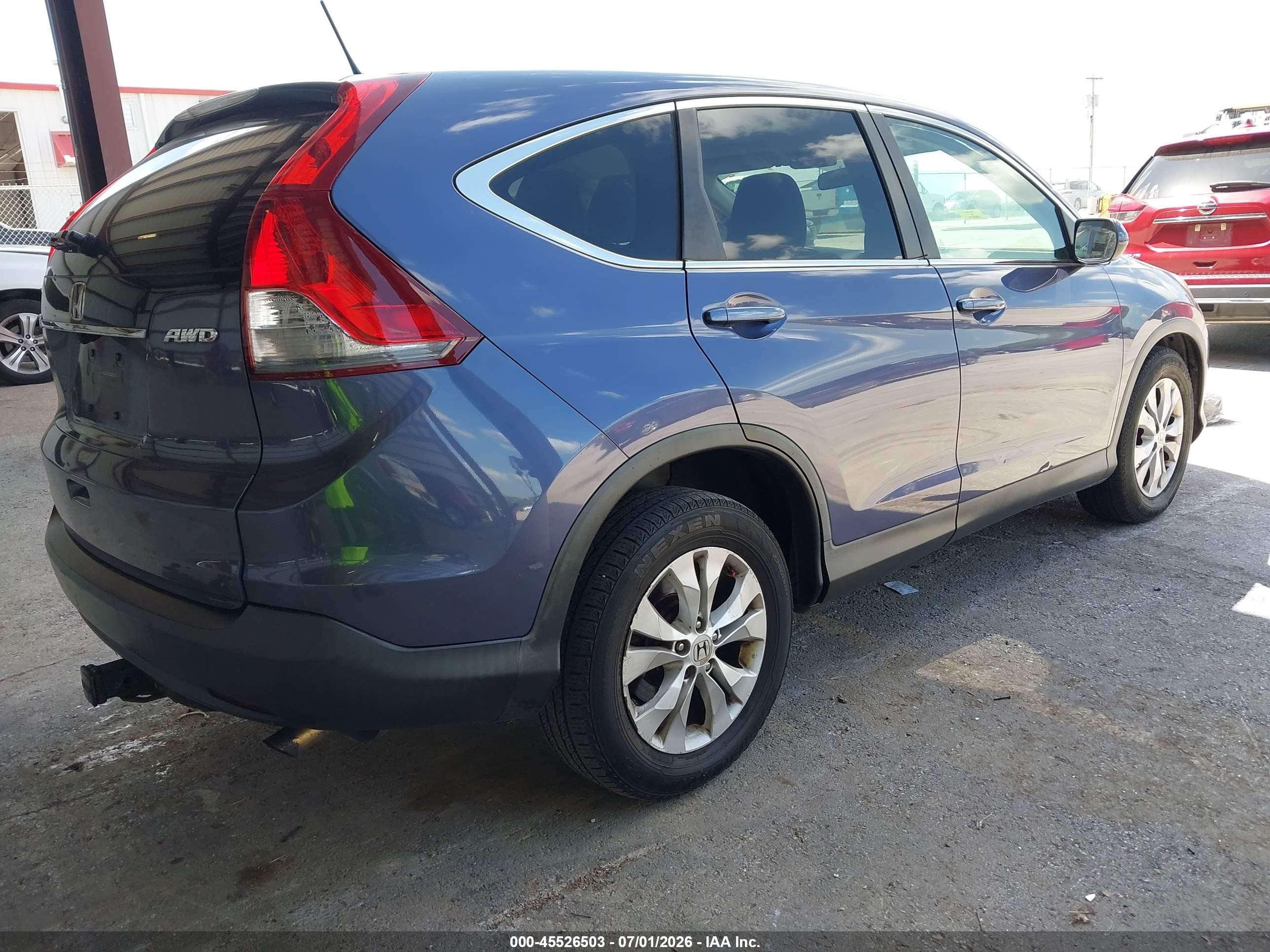 2013 Honda Cr-v Ex Синий vin: 2HKRM4H59DH637982