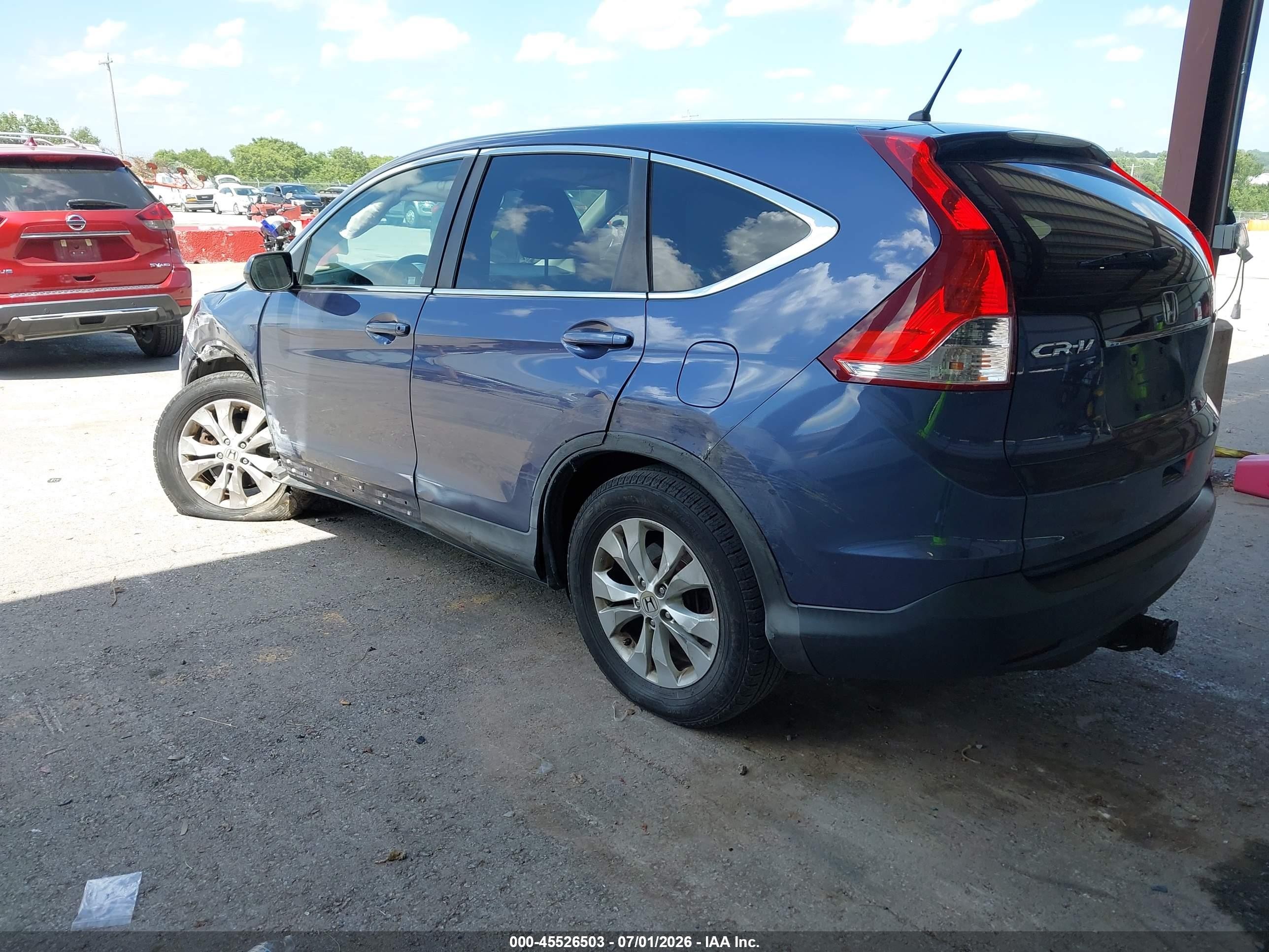 2013 Honda Cr-v Ex Синий vin: 2HKRM4H59DH637982
