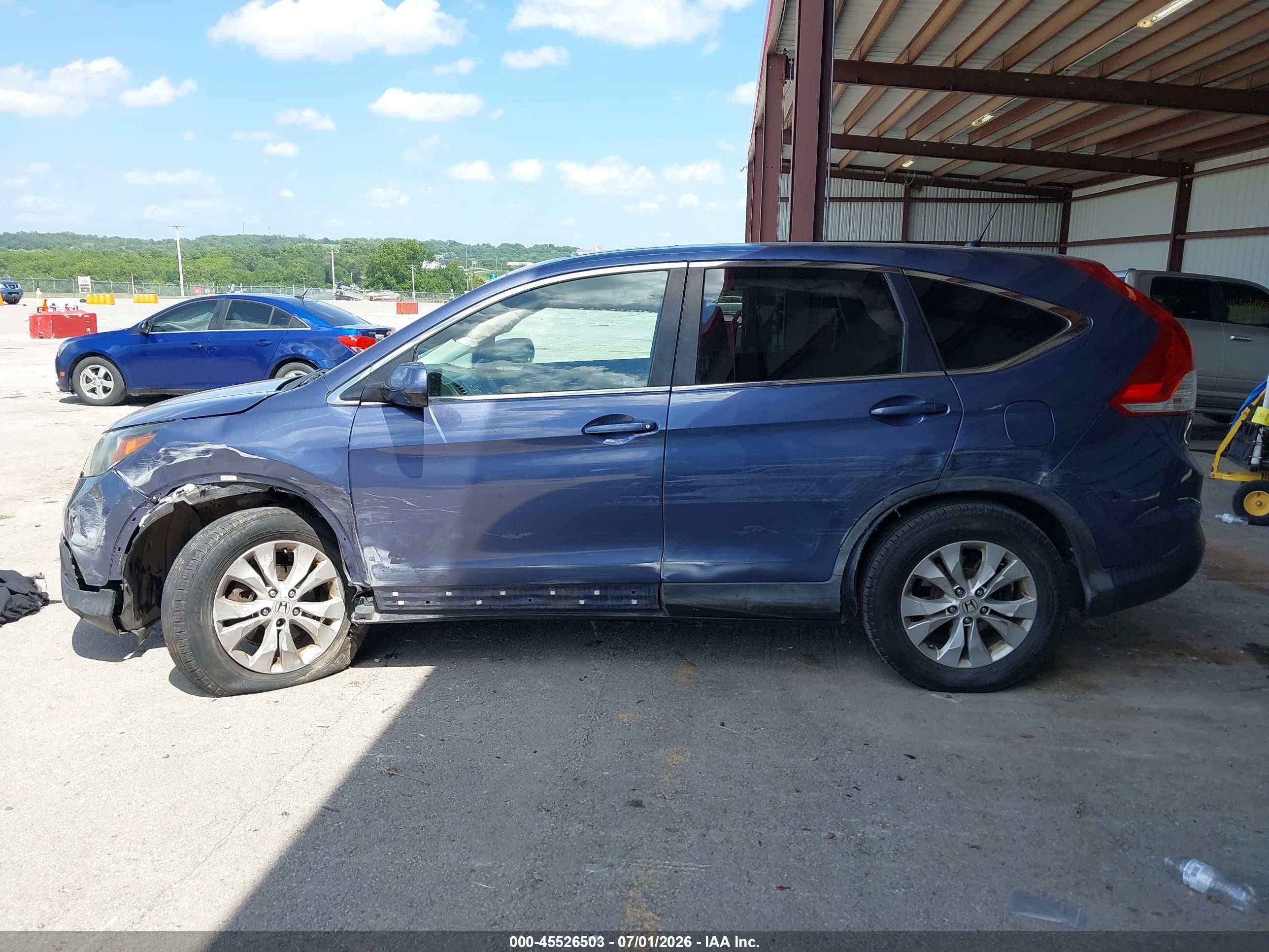 2013 Honda Cr-v Ex Синий vin: 2HKRM4H59DH637982