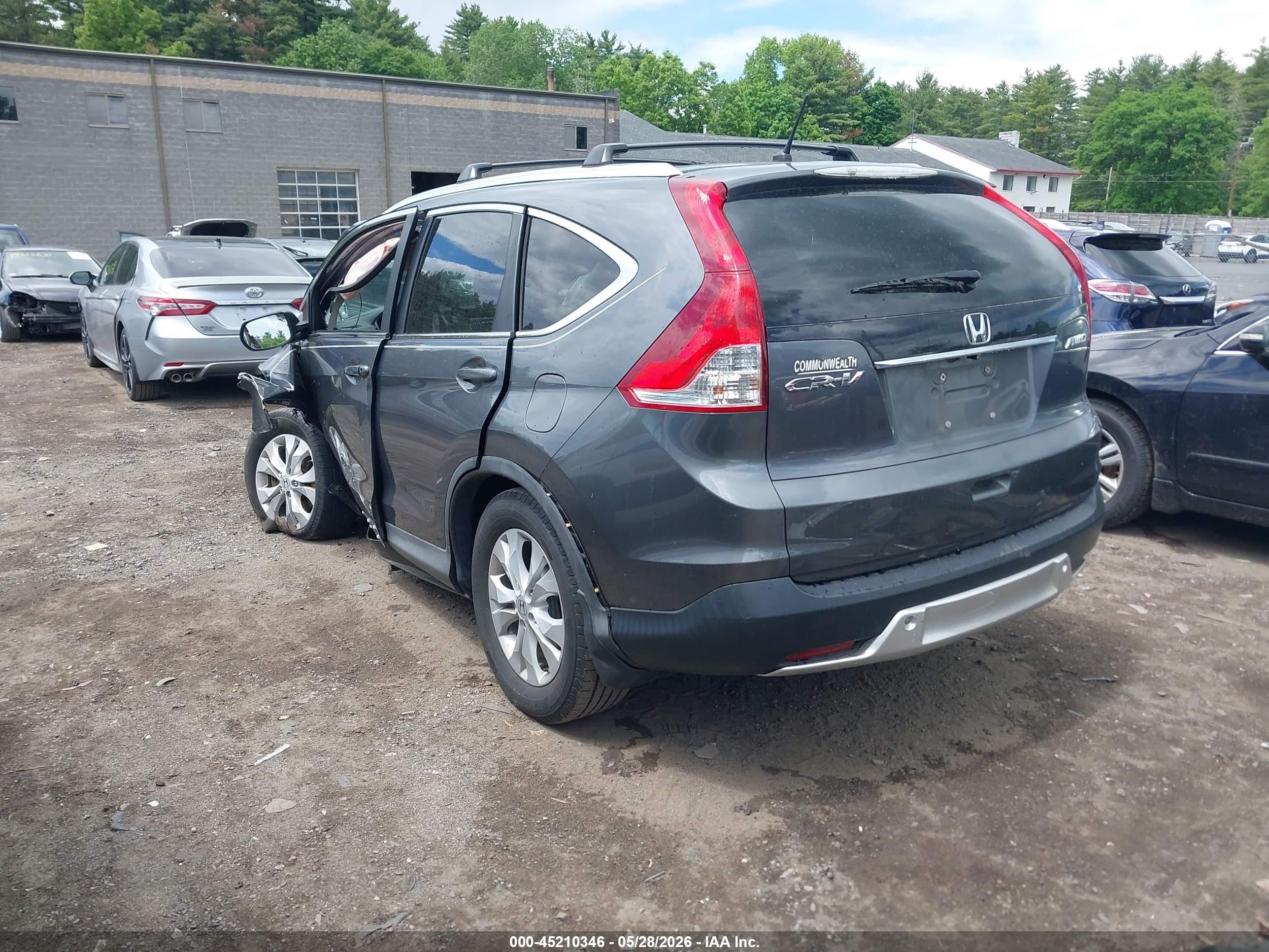 2013 Honda Cr-v Ex Gray vin: 2HKRM4H59DH644169