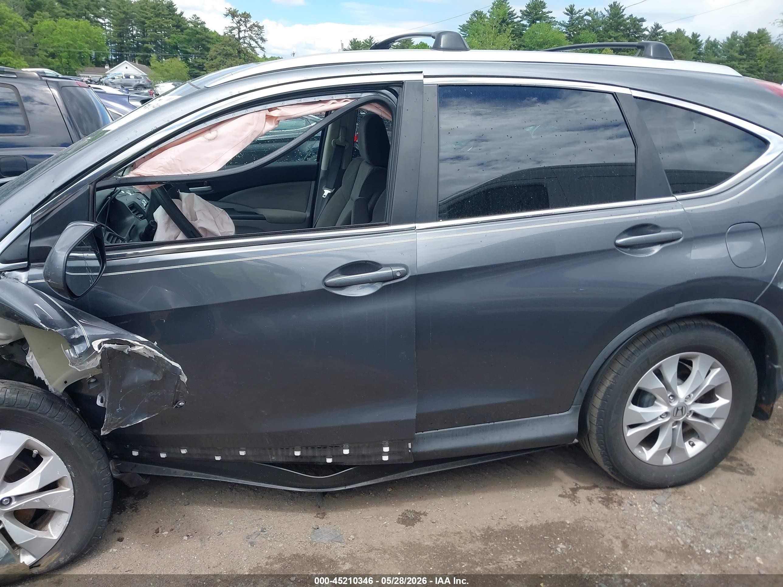2013 Honda Cr-v Ex Gray vin: 2HKRM4H59DH644169