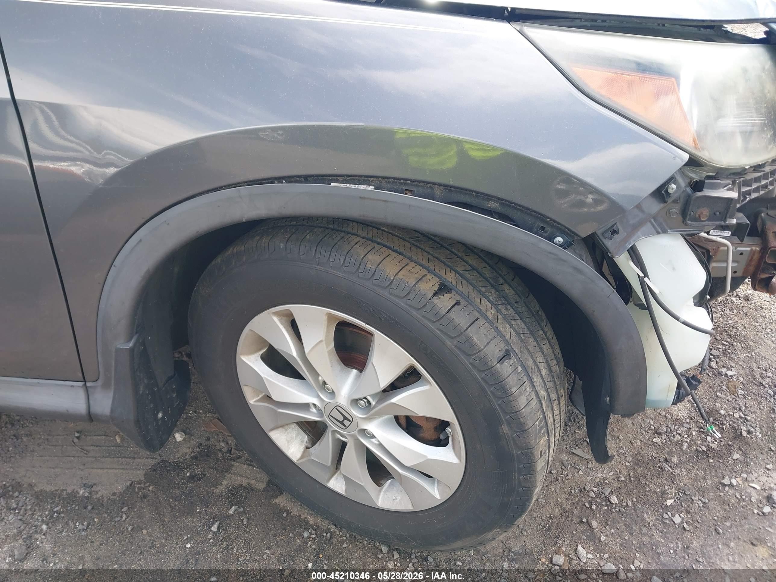 2013 Honda Cr-v Ex Gray vin: 2HKRM4H59DH644169