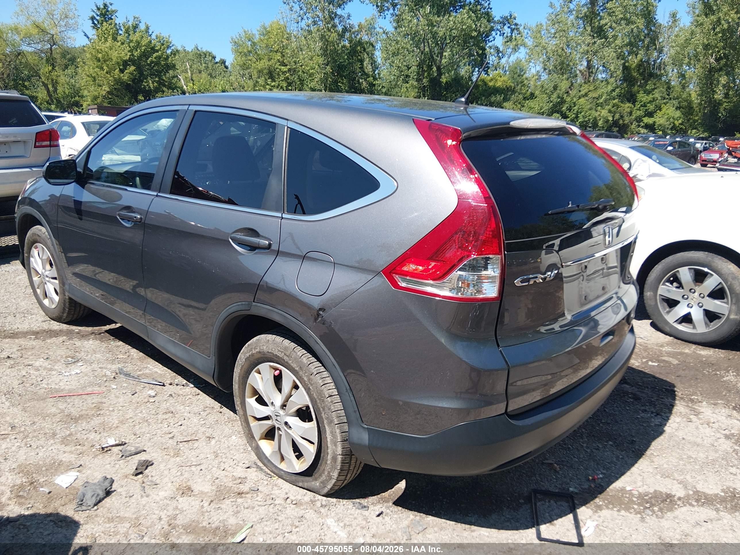 2013 Honda Cr-v Ex Gray vin: 2HKRM4H59DH674126