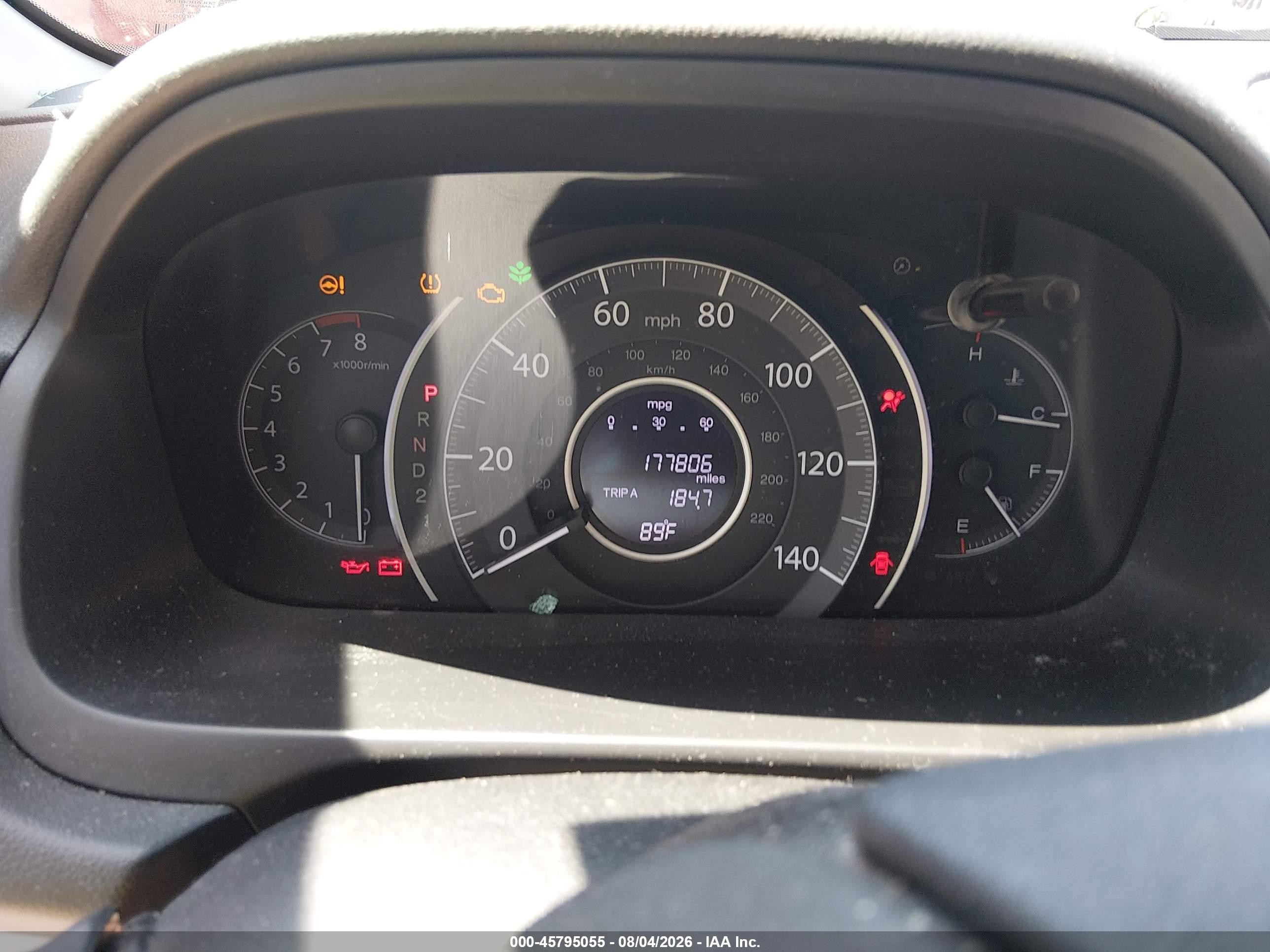 2013 Honda Cr-v Ex Gray vin: 2HKRM4H59DH674126