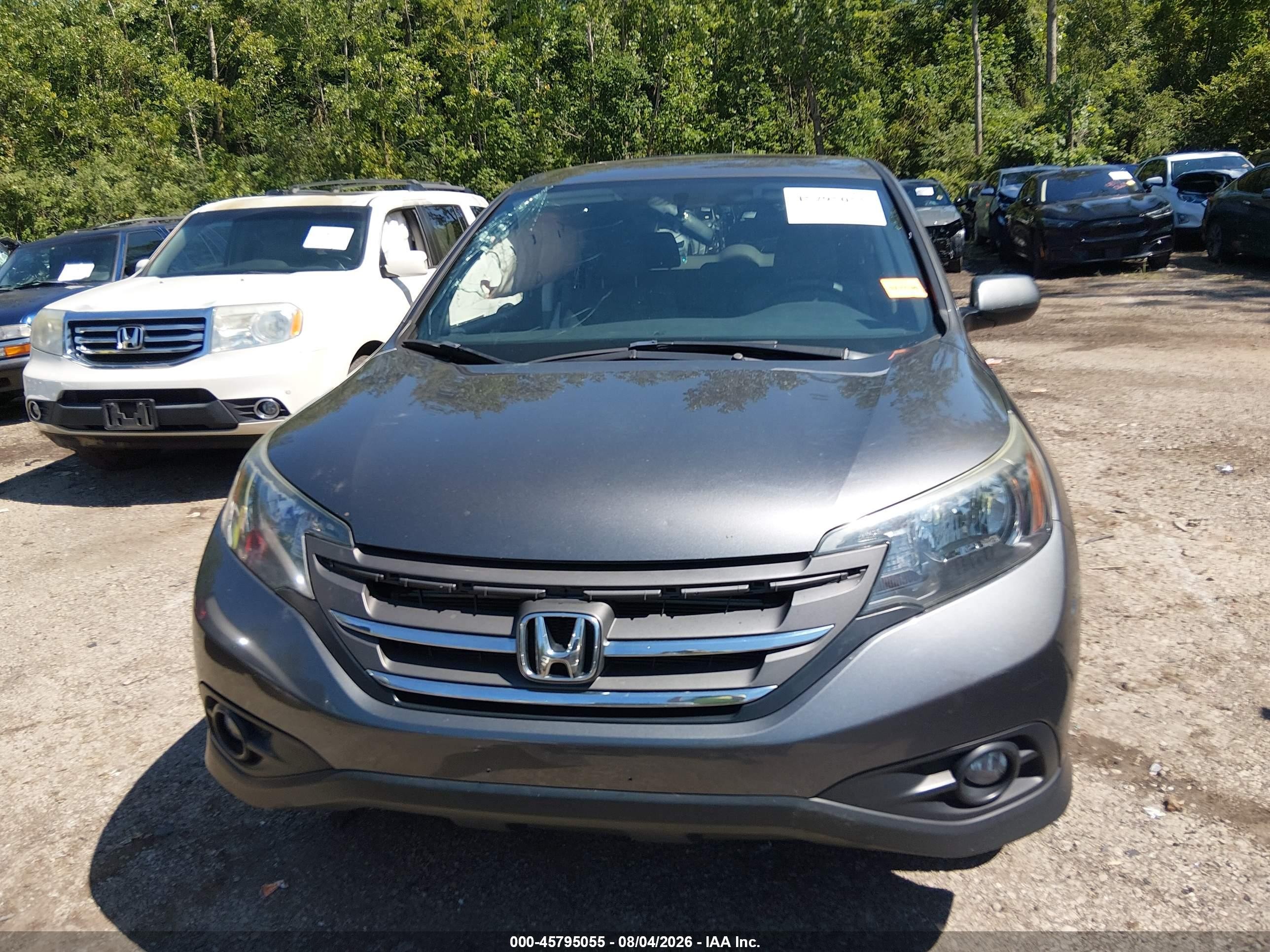 2013 Honda Cr-v Ex Gray vin: 2HKRM4H59DH674126