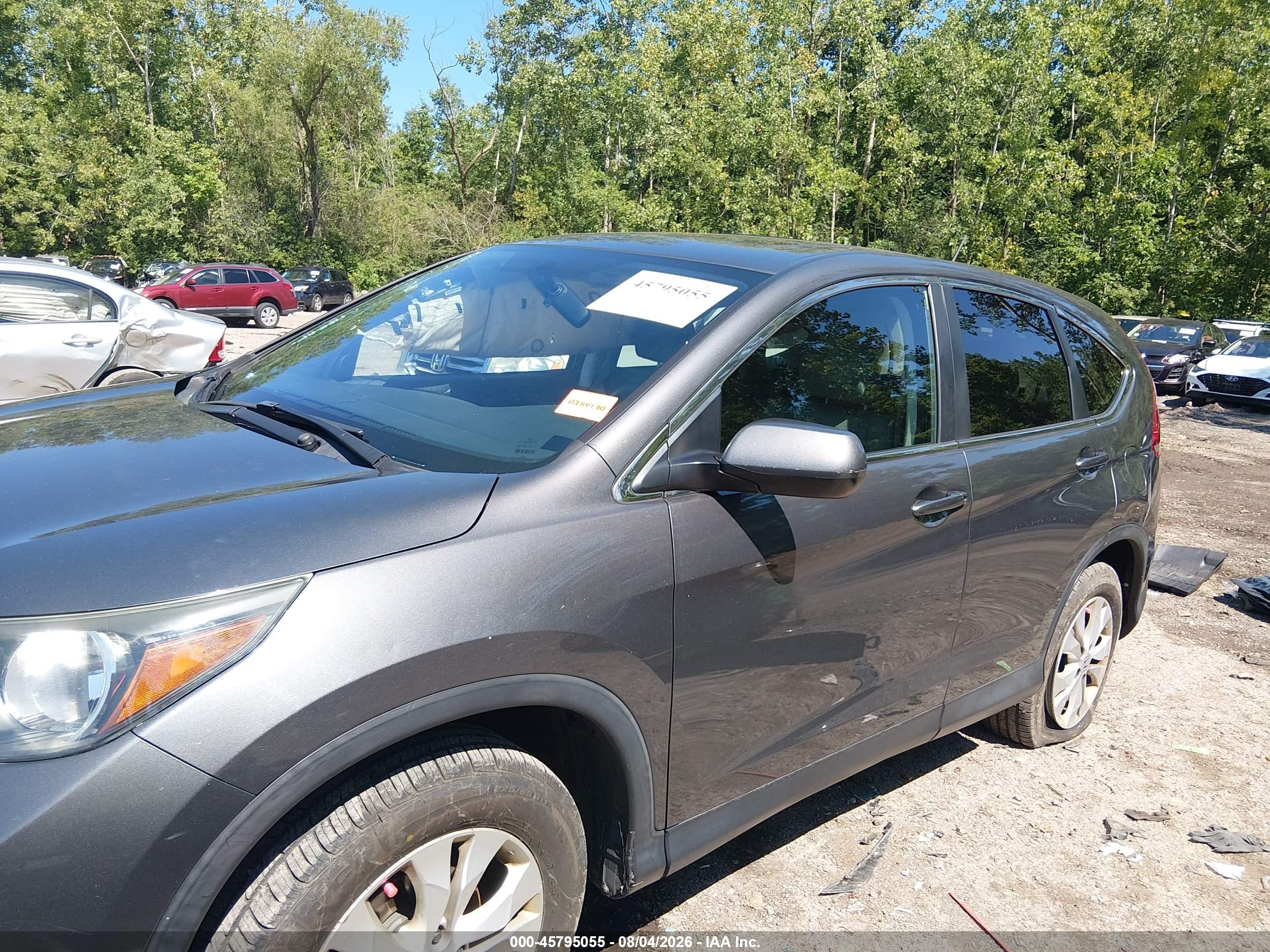 2013 Honda Cr-v Ex Gray vin: 2HKRM4H59DH674126