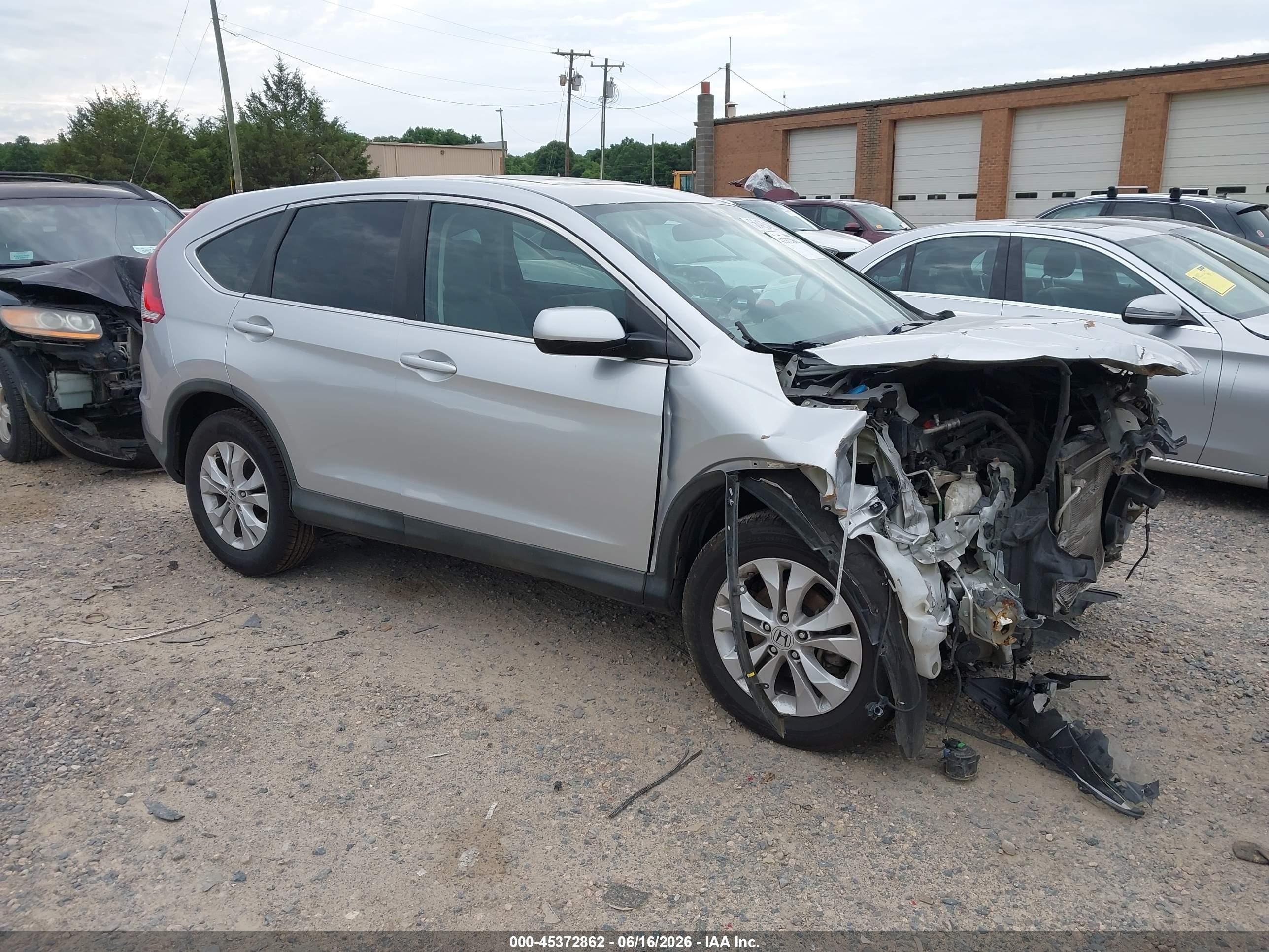 2013 Honda Cr-v Ex Silver vin: 2HKRM4H59DH679262