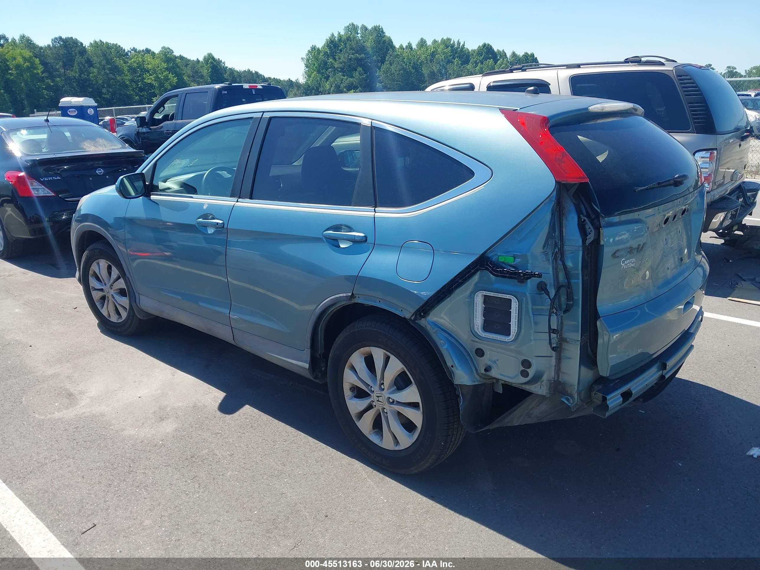 2013 Honda Cr-v Ex Blue vin: 2HKRM4H59DH689886