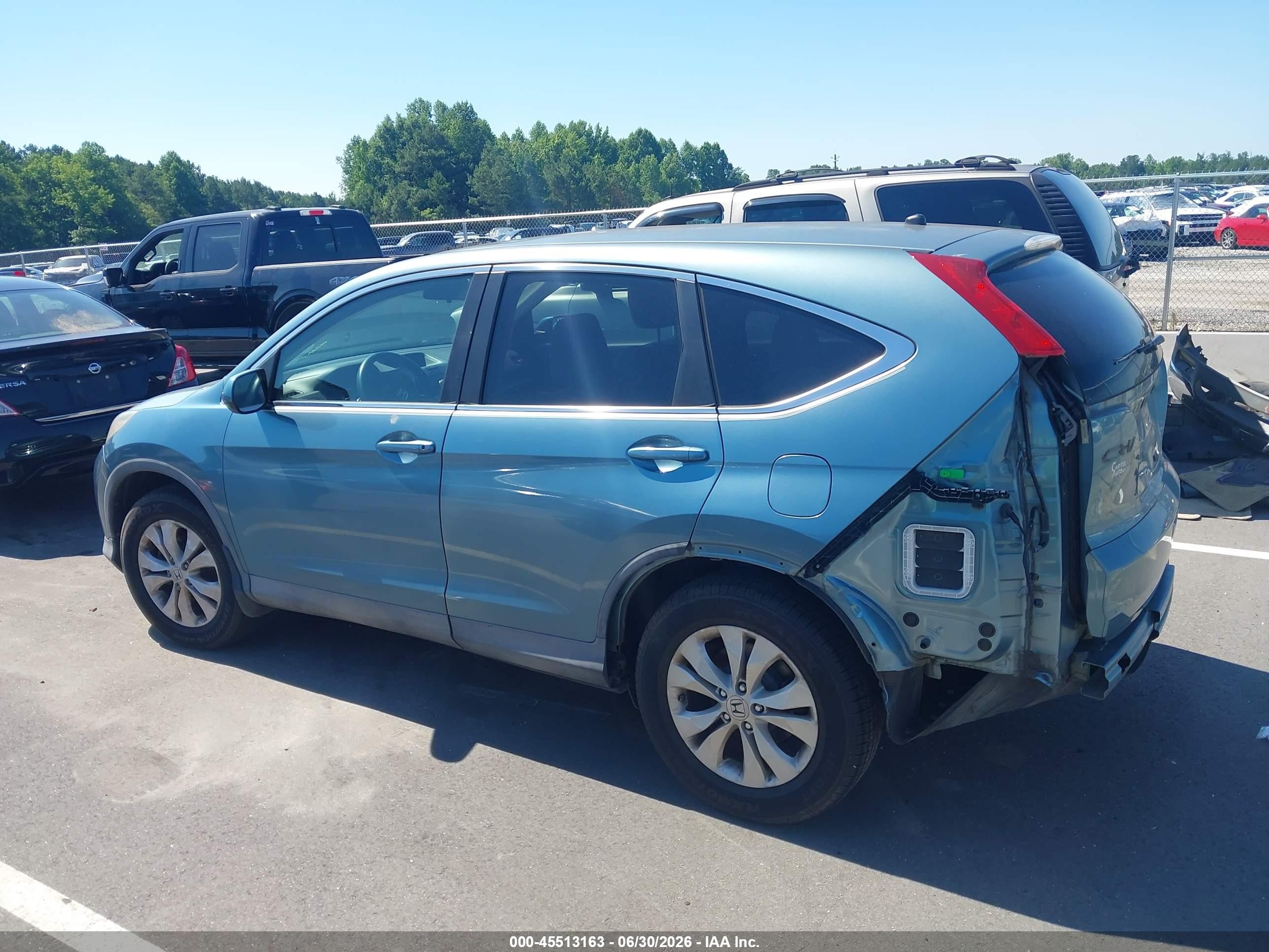 2013 Honda Cr-v Ex Blue vin: 2HKRM4H59DH689886