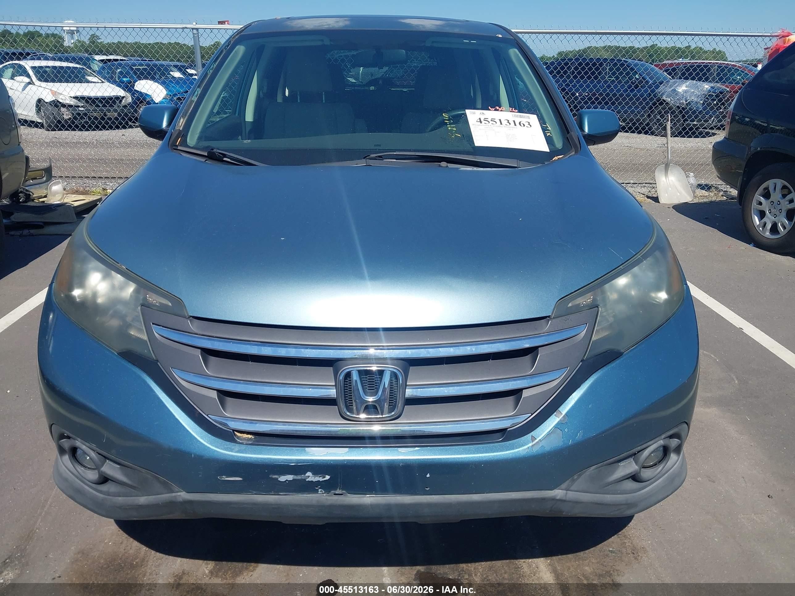 2013 Honda Cr-v Ex Blue vin: 2HKRM4H59DH689886