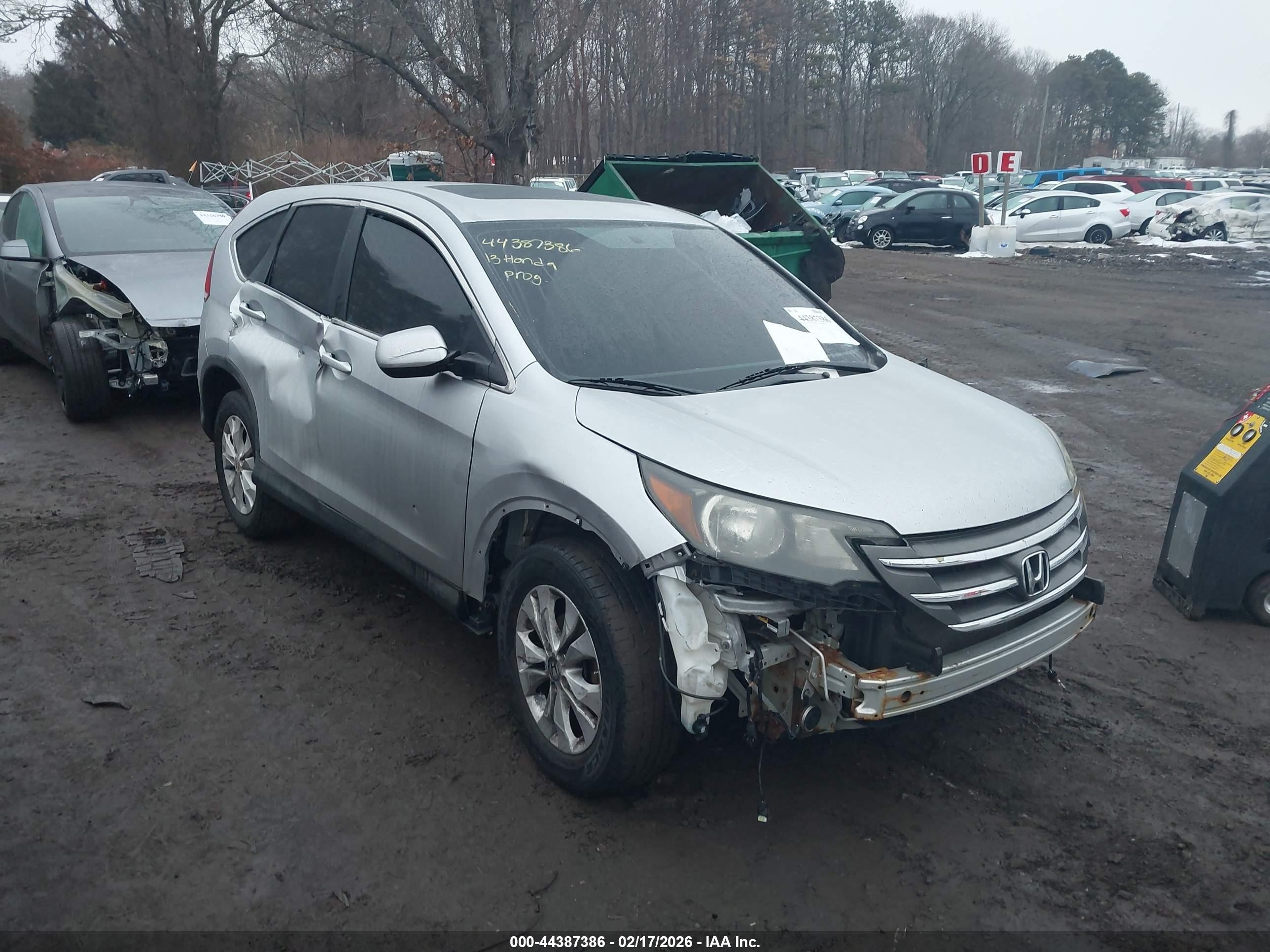 2013 Honda Cr-v Ex Silver vin: 2HKRM4H59DH690407