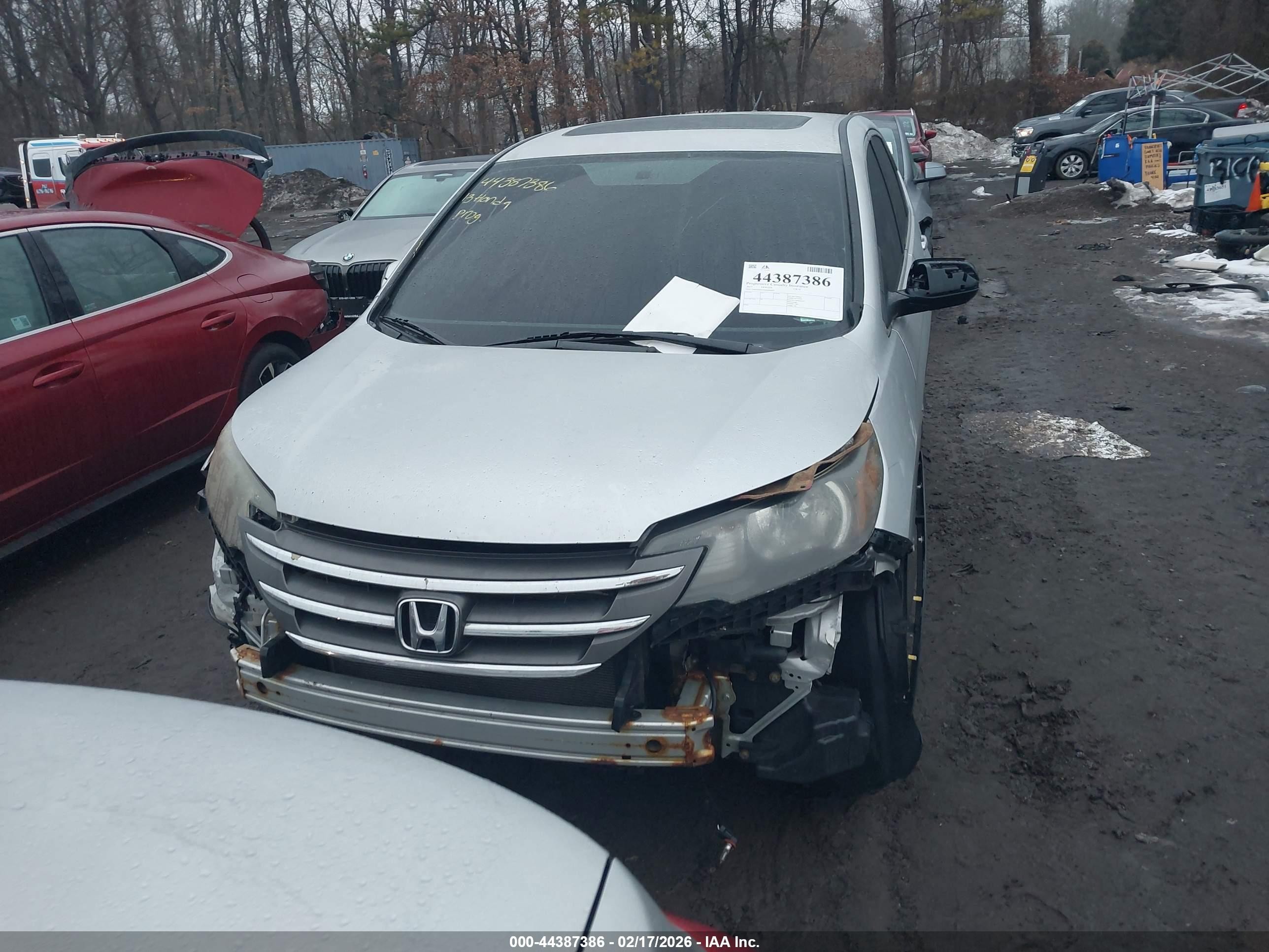 2013 Honda Cr-v Ex Silver vin: 2HKRM4H59DH690407