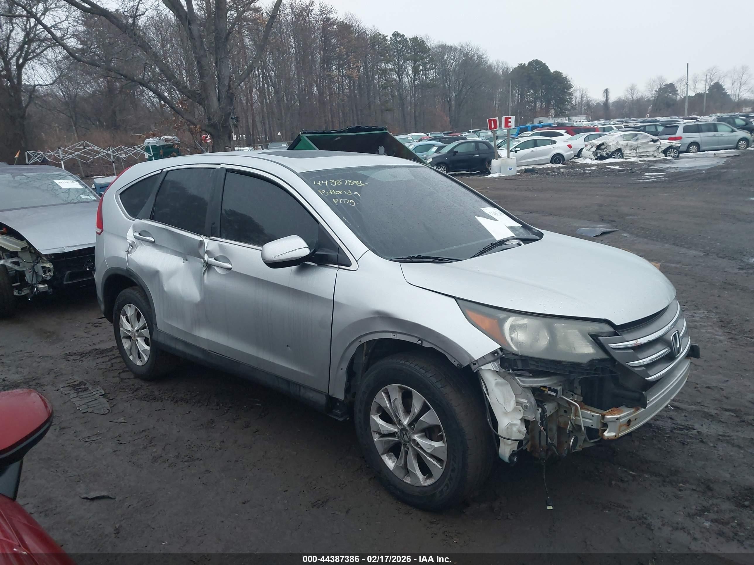 2013 Honda Cr-v Ex Silver vin: 2HKRM4H59DH690407