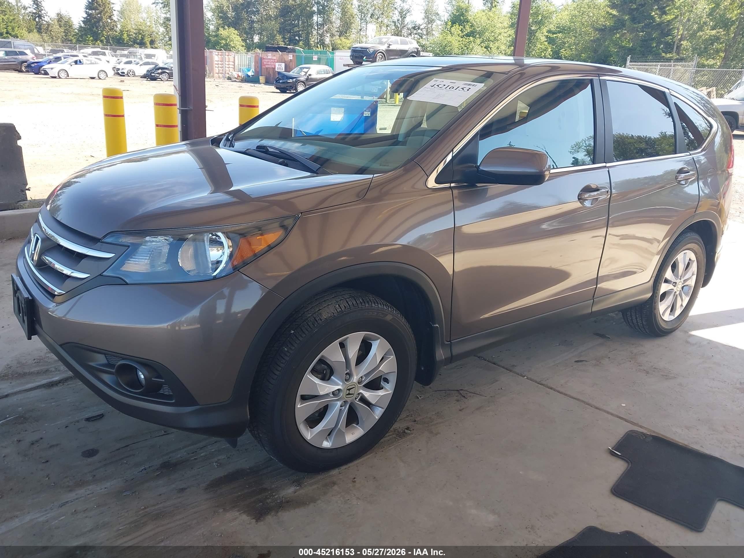 2014 Honda Cr-v Ex Gray vin: 2HKRM4H59EH623114