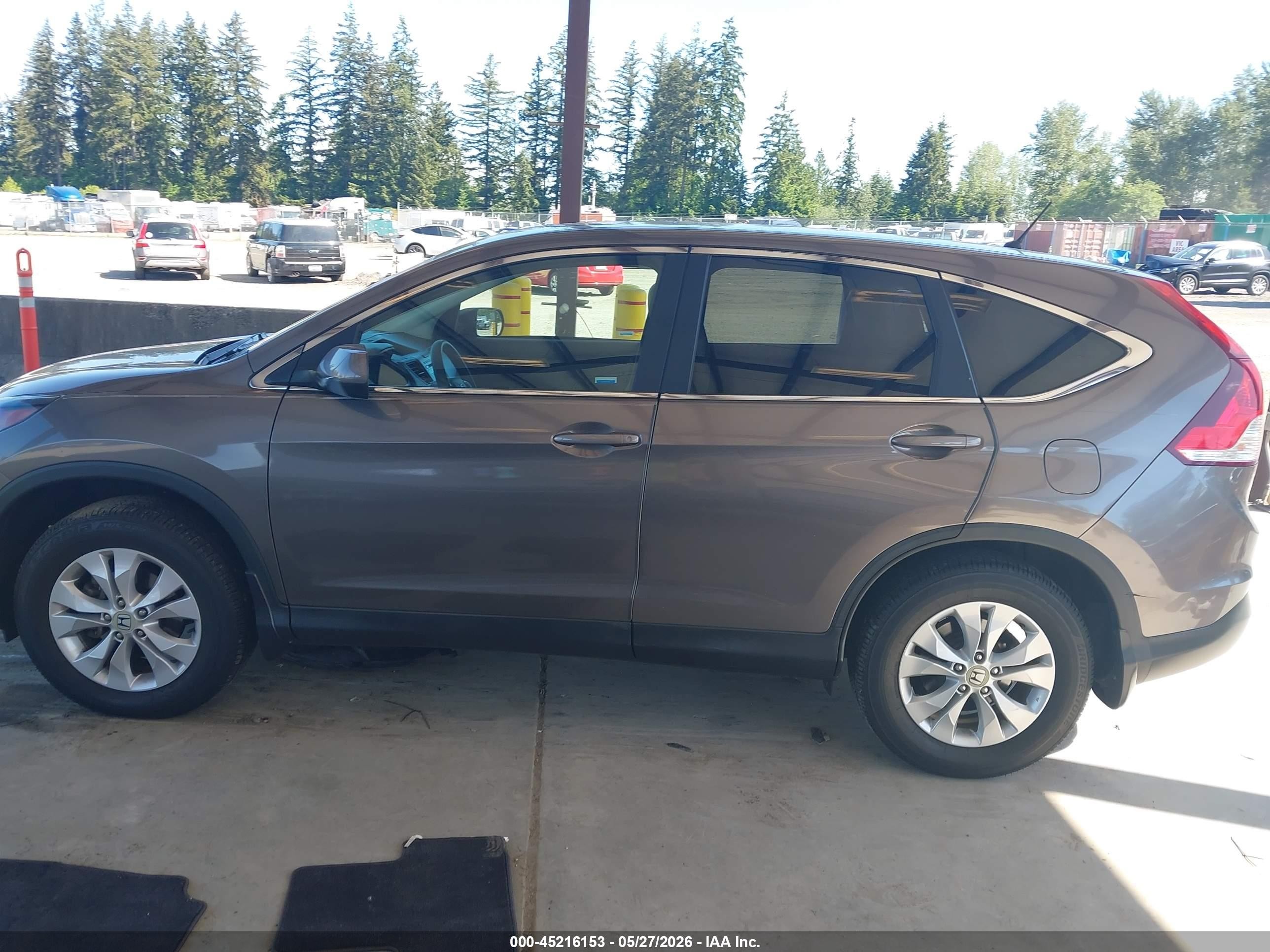 2014 Honda Cr-v Ex Gray vin: 2HKRM4H59EH623114