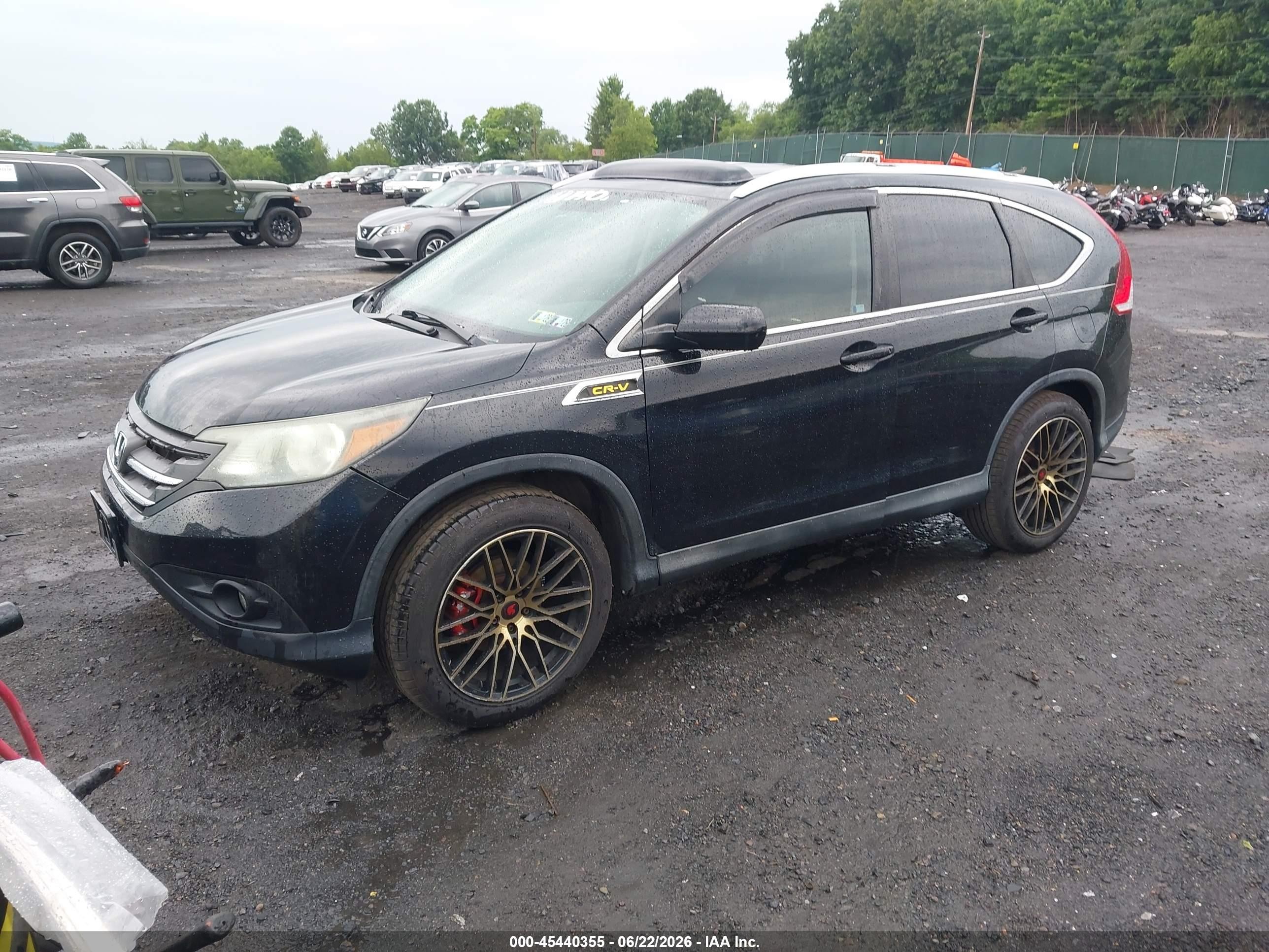 2014 Honda Cr-v Ex Black vin: 2HKRM4H59EH627227
