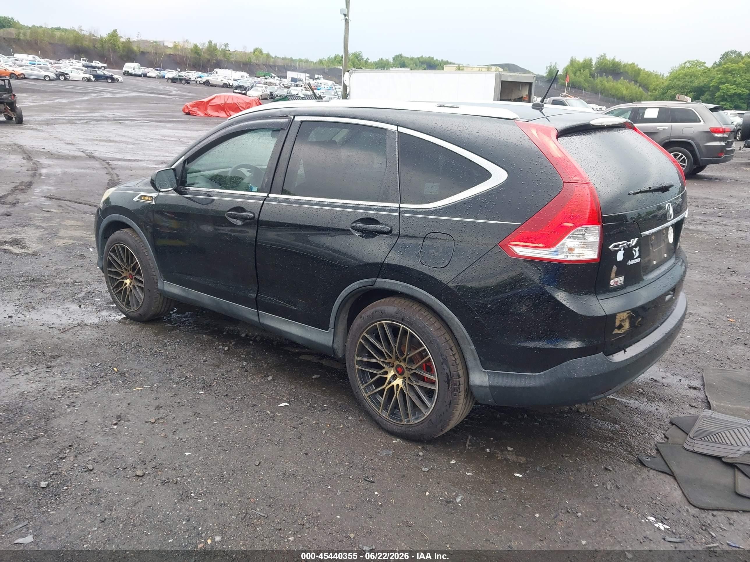 2014 Honda Cr-v Ex Black vin: 2HKRM4H59EH627227