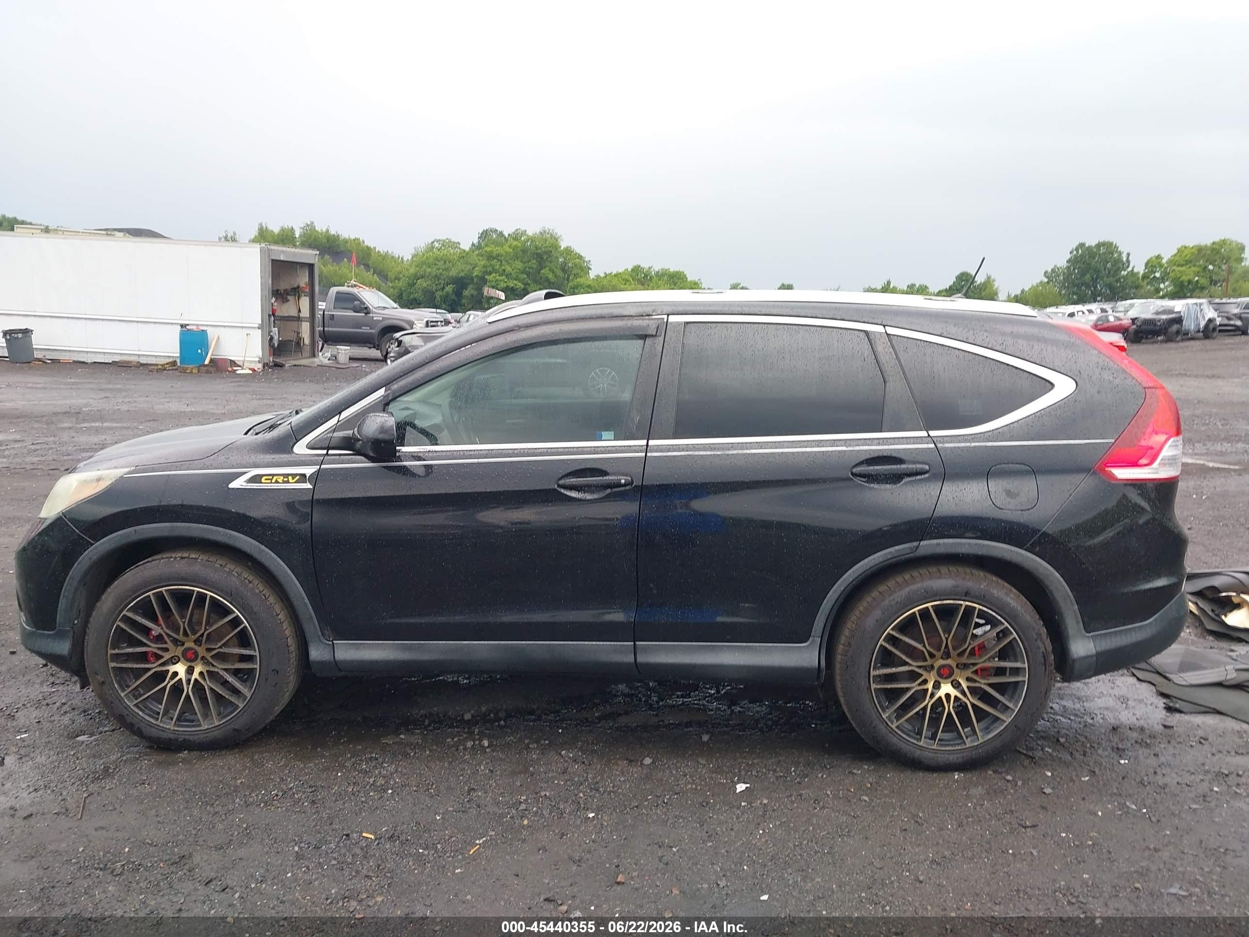 2014 Honda Cr-v Ex Black vin: 2HKRM4H59EH627227