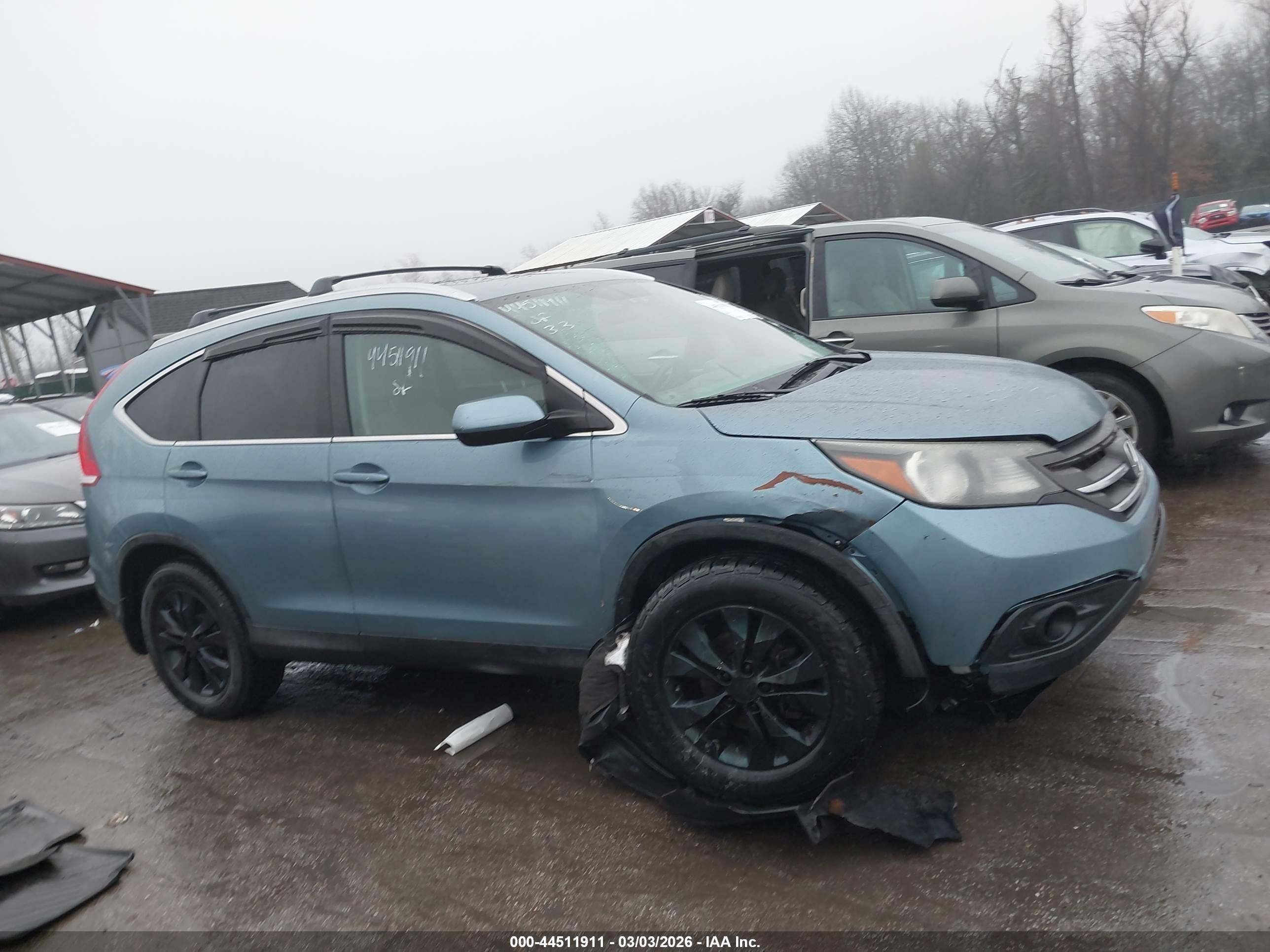 2014 Honda Cr-v Ex Blue vin: 2HKRM4H59EH634503