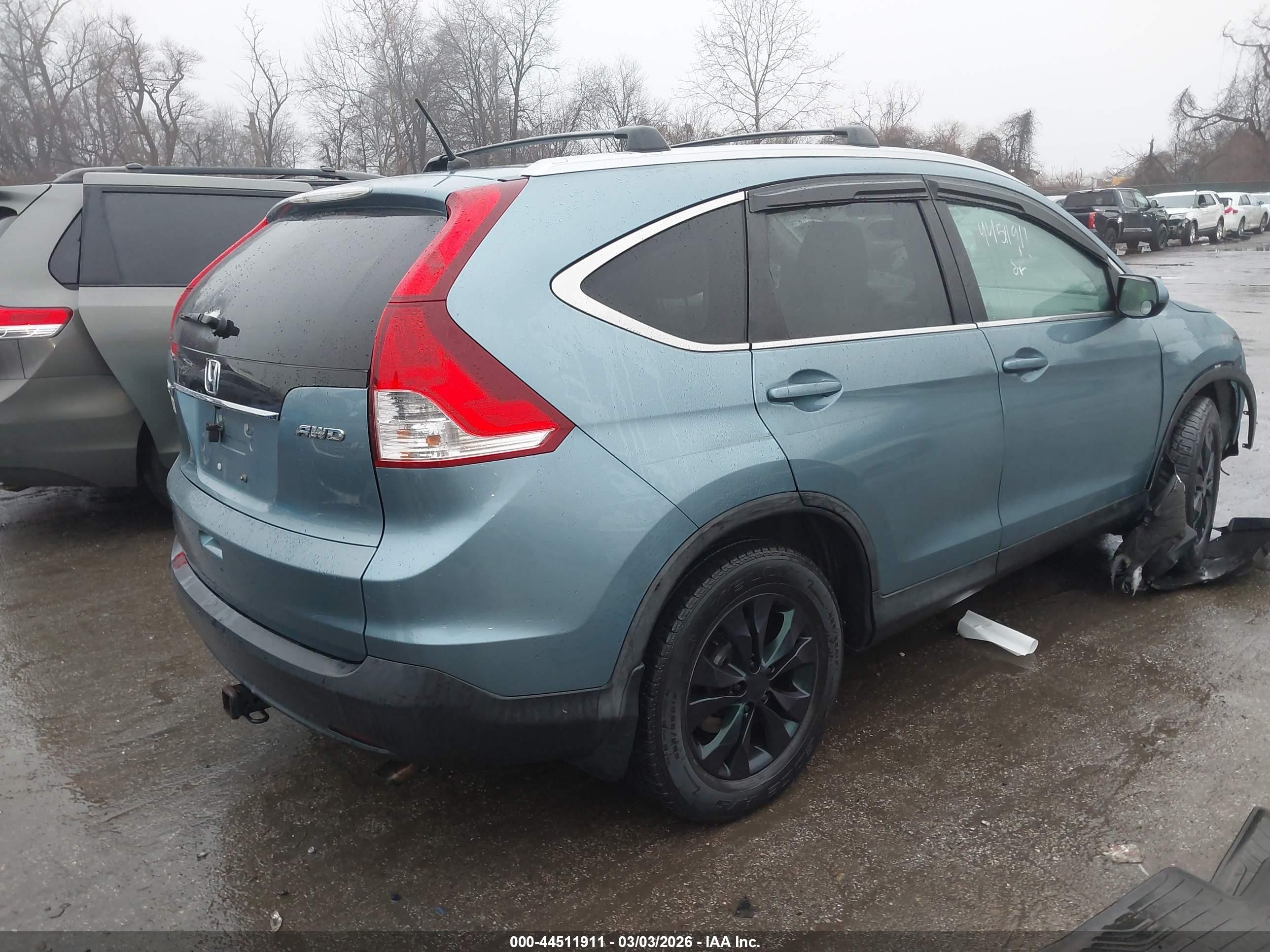 2014 Honda Cr-v Ex Blue vin: 2HKRM4H59EH634503
