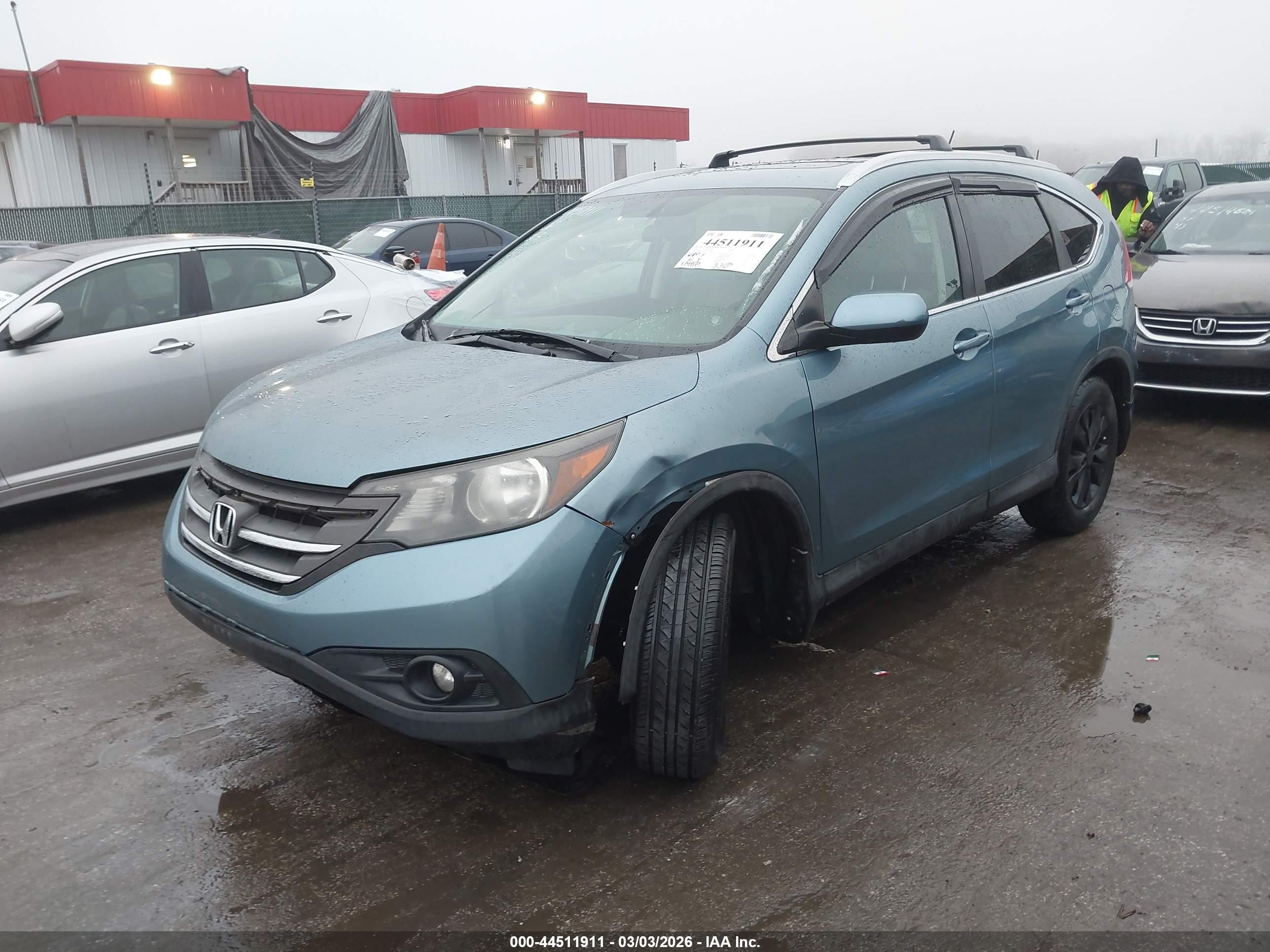 2014 Honda Cr-v Ex Blue vin: 2HKRM4H59EH634503
