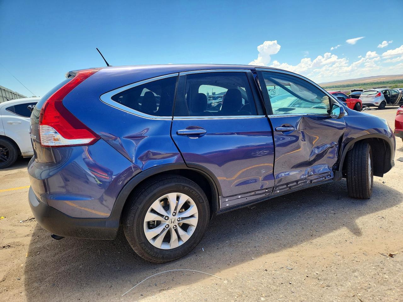 2014 Honda Cr-v Ex Blue vin: 2HKRM4H59EH691493