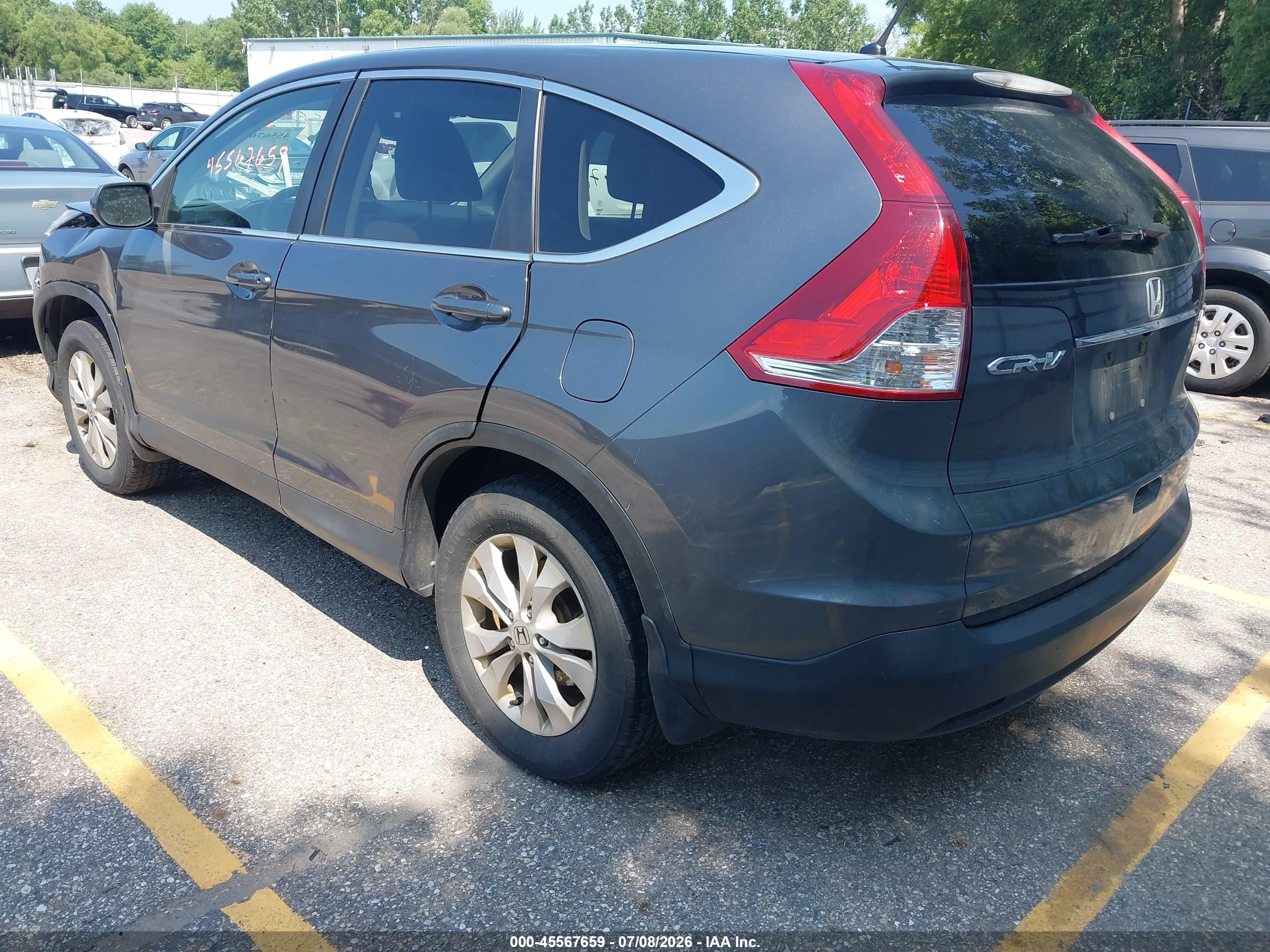 2014 Honda Cr-v Ex Gray vin: 2HKRM4H59EH723844