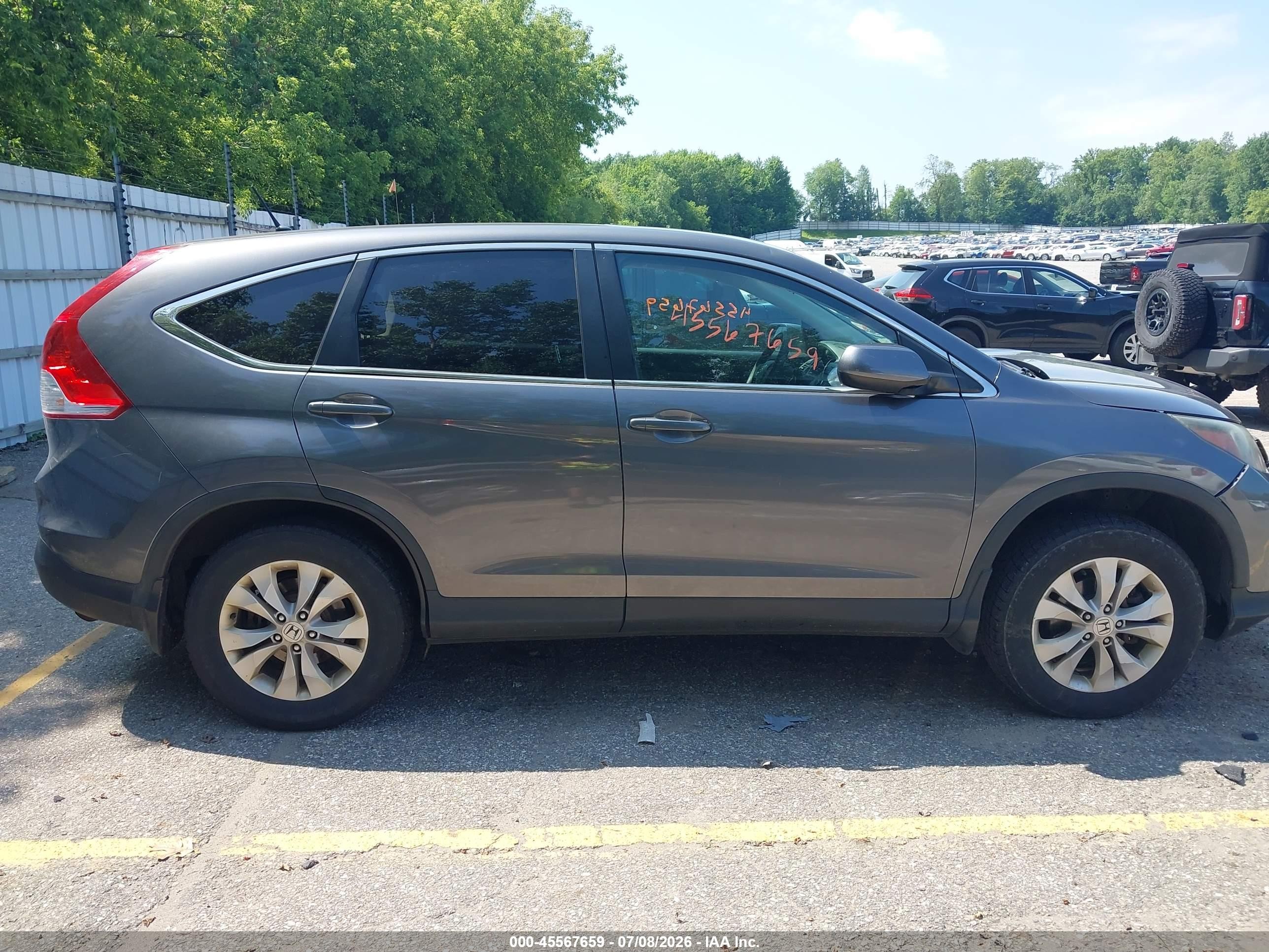 2014 Honda Cr-v Ex Gray vin: 2HKRM4H59EH723844
