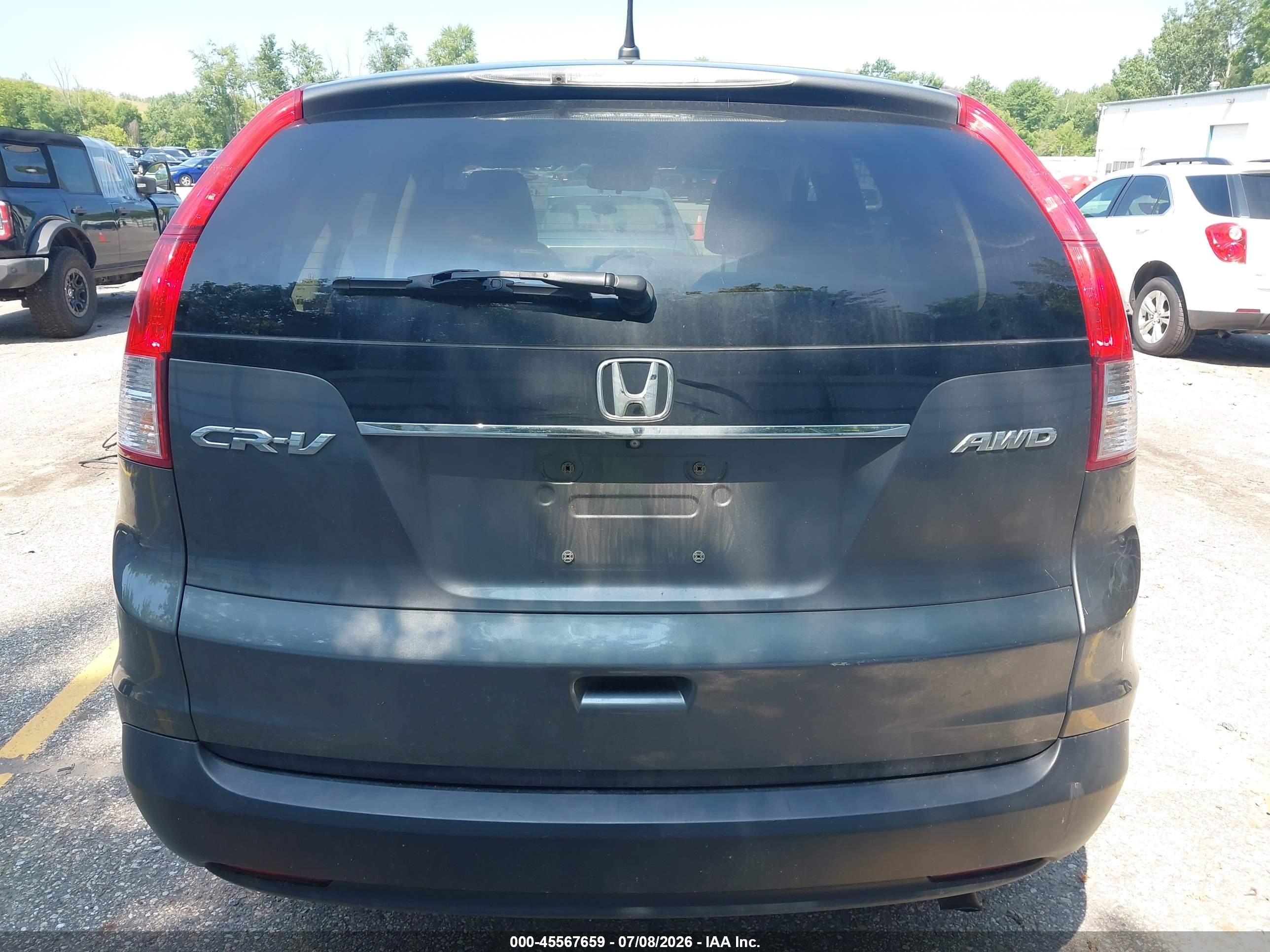 2014 Honda Cr-v Ex Gray vin: 2HKRM4H59EH723844