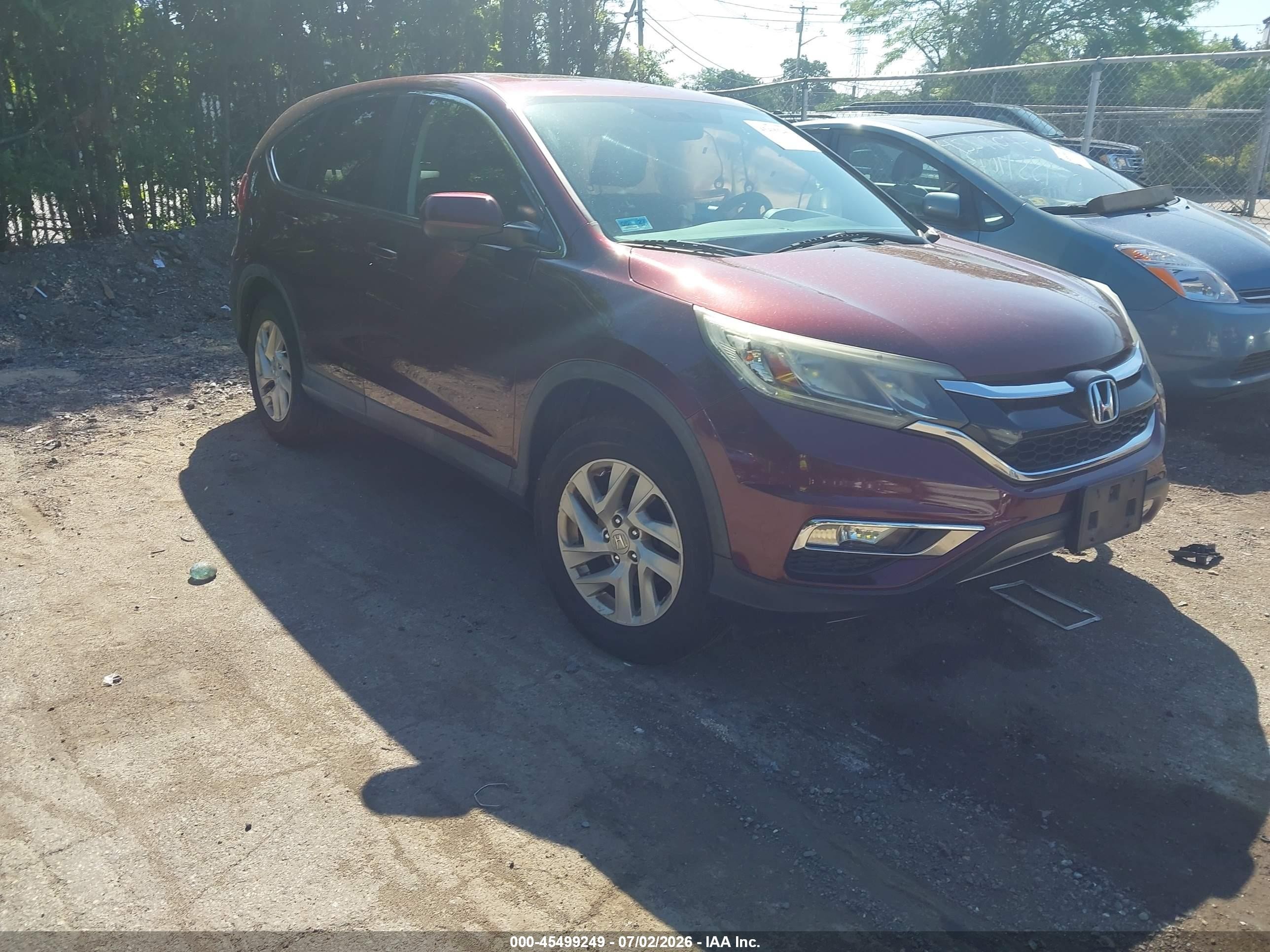 2015 Honda Cr-v Ex Burgundy vin: 2HKRM4H59FH613684