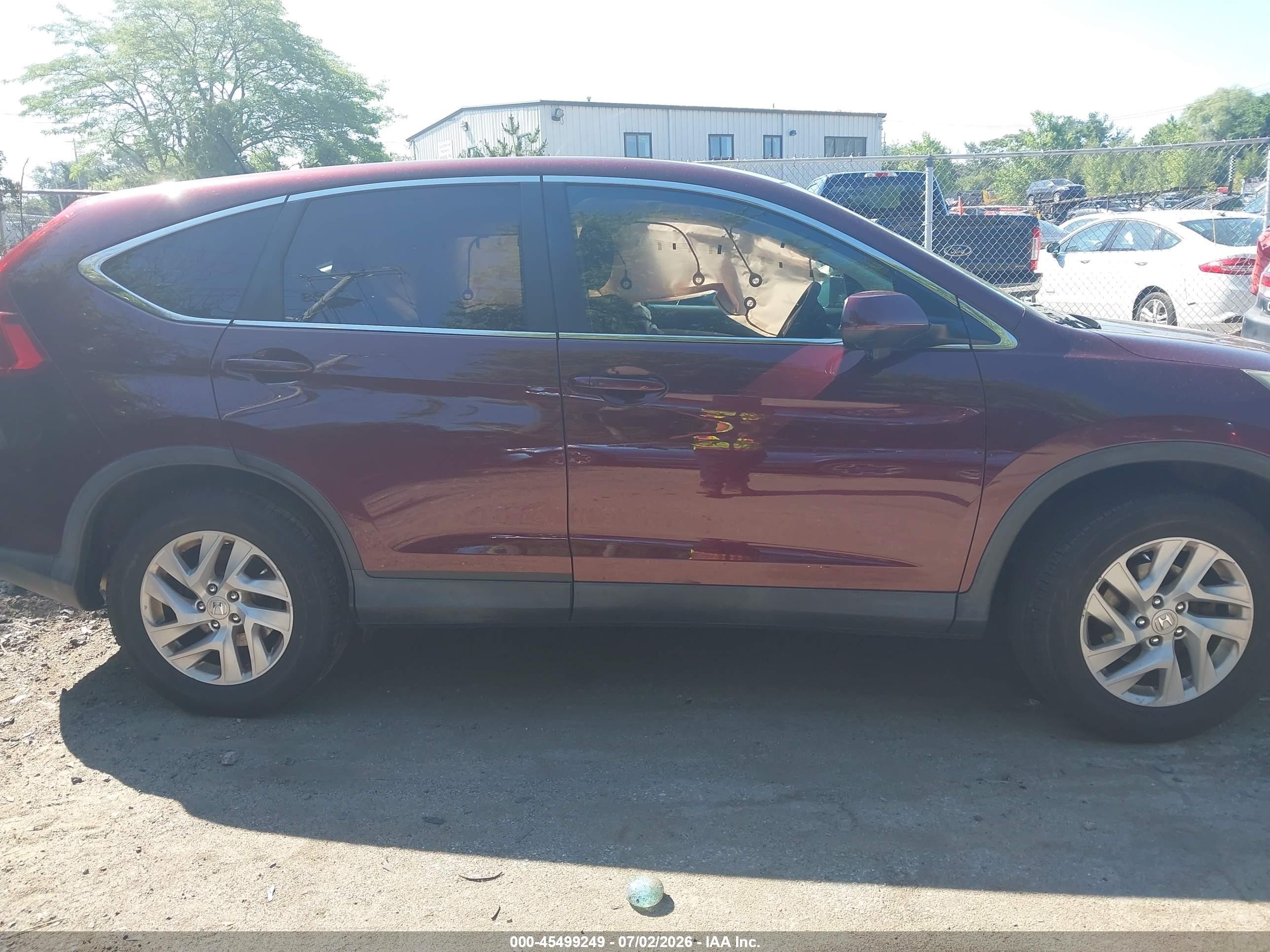 2015 Honda Cr-v Ex Burgundy vin: 2HKRM4H59FH613684