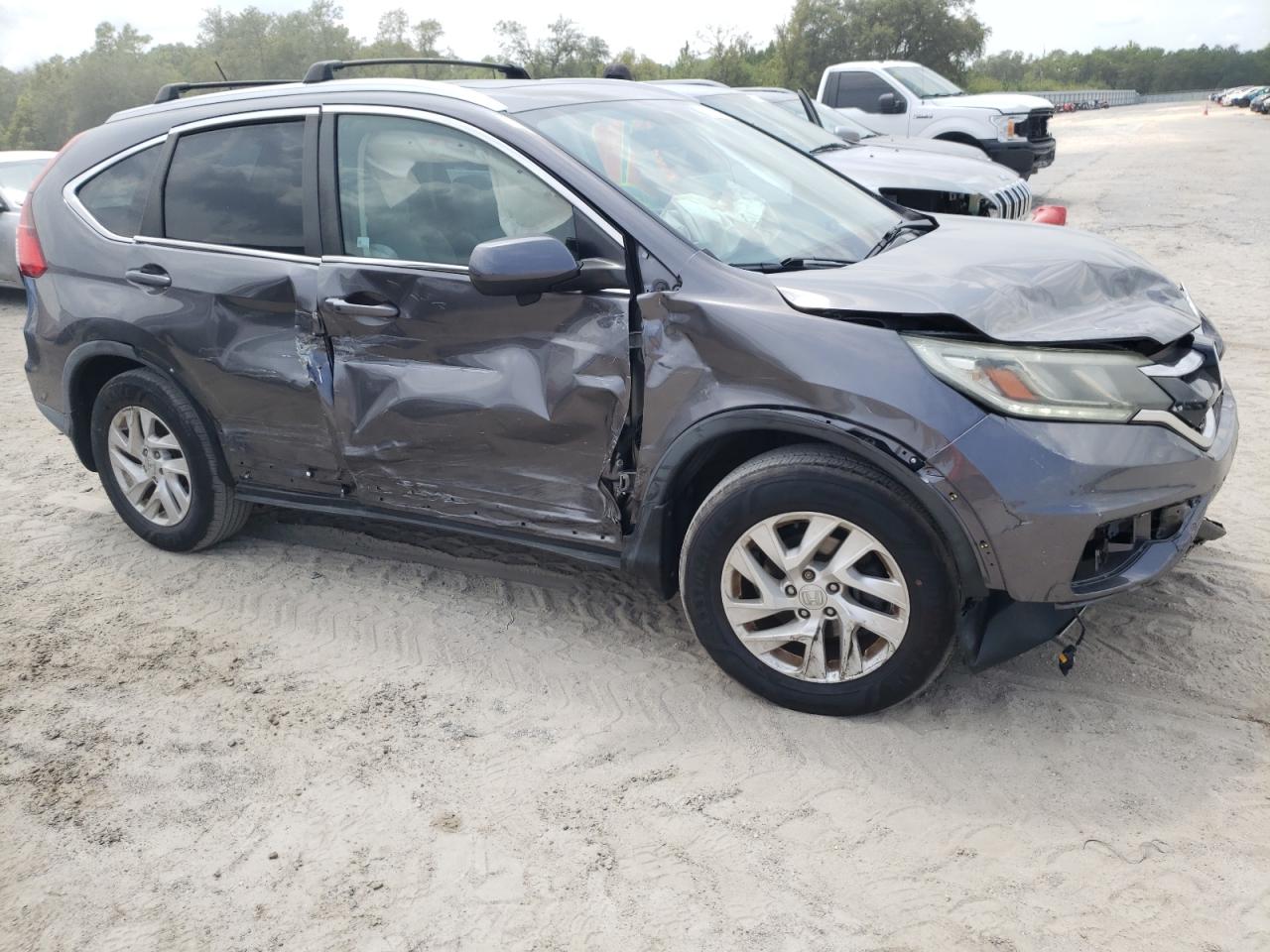 2015 Honda Cr-v Ex Gray vin: 2HKRM4H59FH619629
