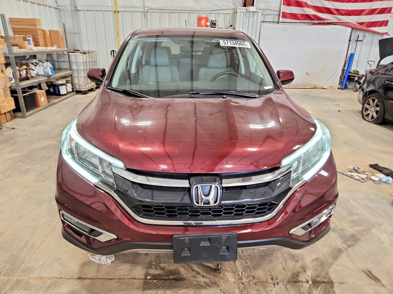 2015 Honda Cr-v Ex Burgundy vin: 2HKRM4H59FH624071