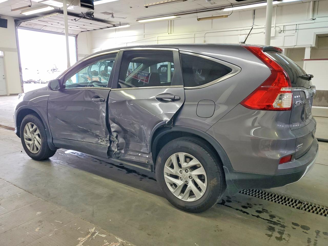 2015 Honda Cr-v Ex Gray vin: 2HKRM4H59FH673674