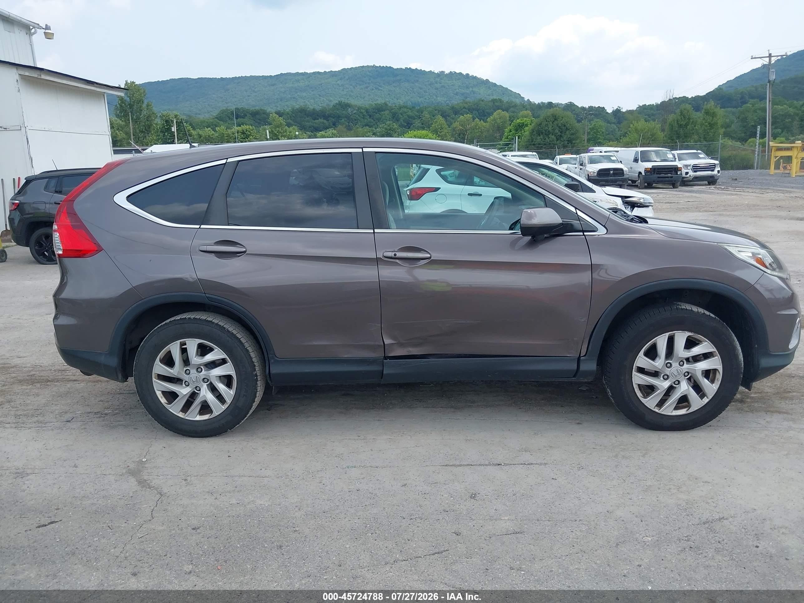 2015 Honda Cr-v Ex Brown vin: 2HKRM4H59FH685789