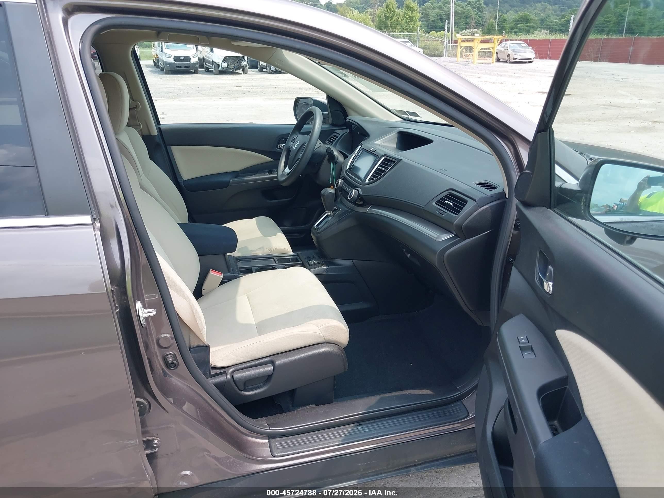 2015 Honda Cr-v Ex Brown vin: 2HKRM4H59FH685789