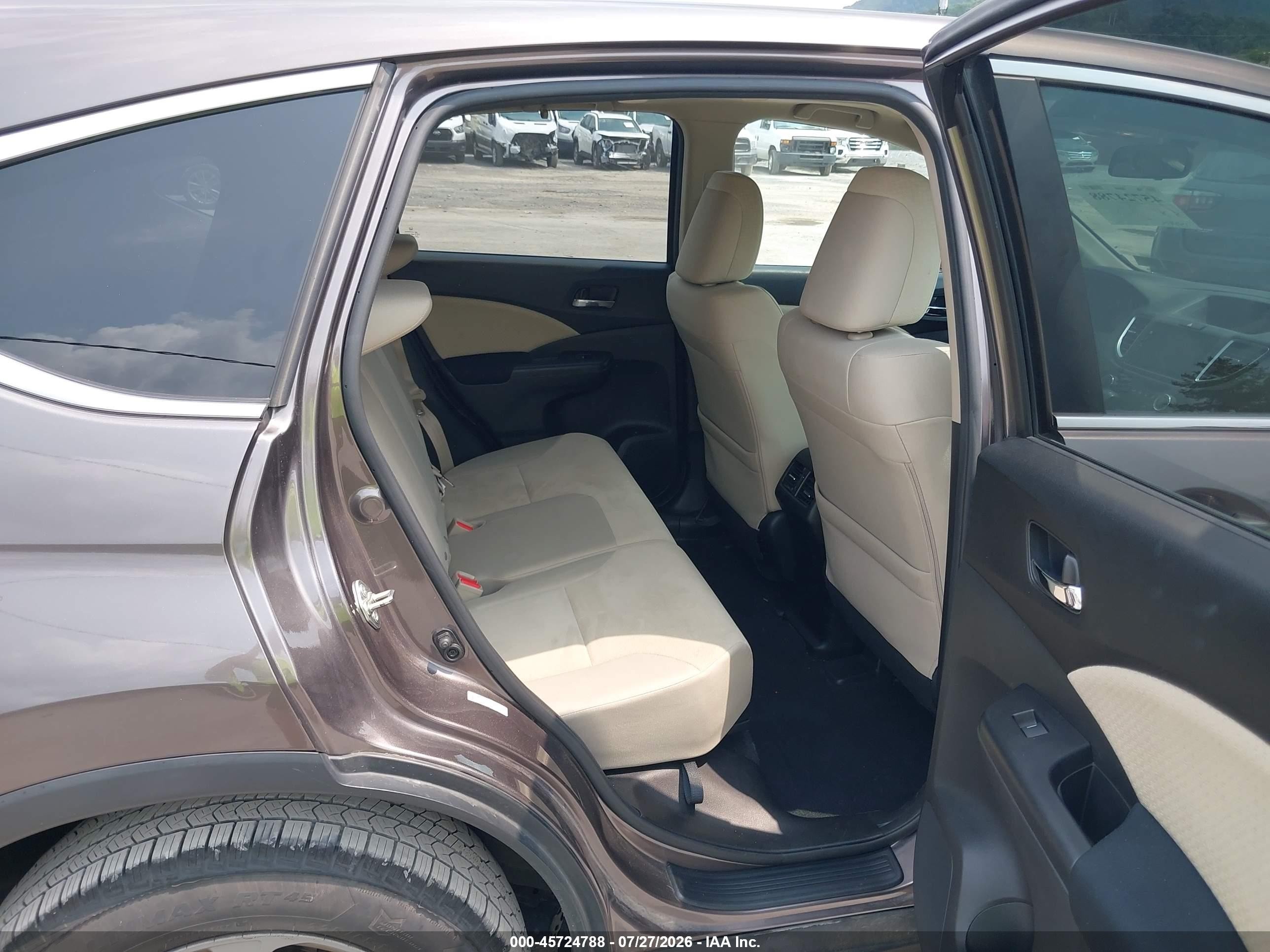 2015 Honda Cr-v Ex Brown vin: 2HKRM4H59FH685789