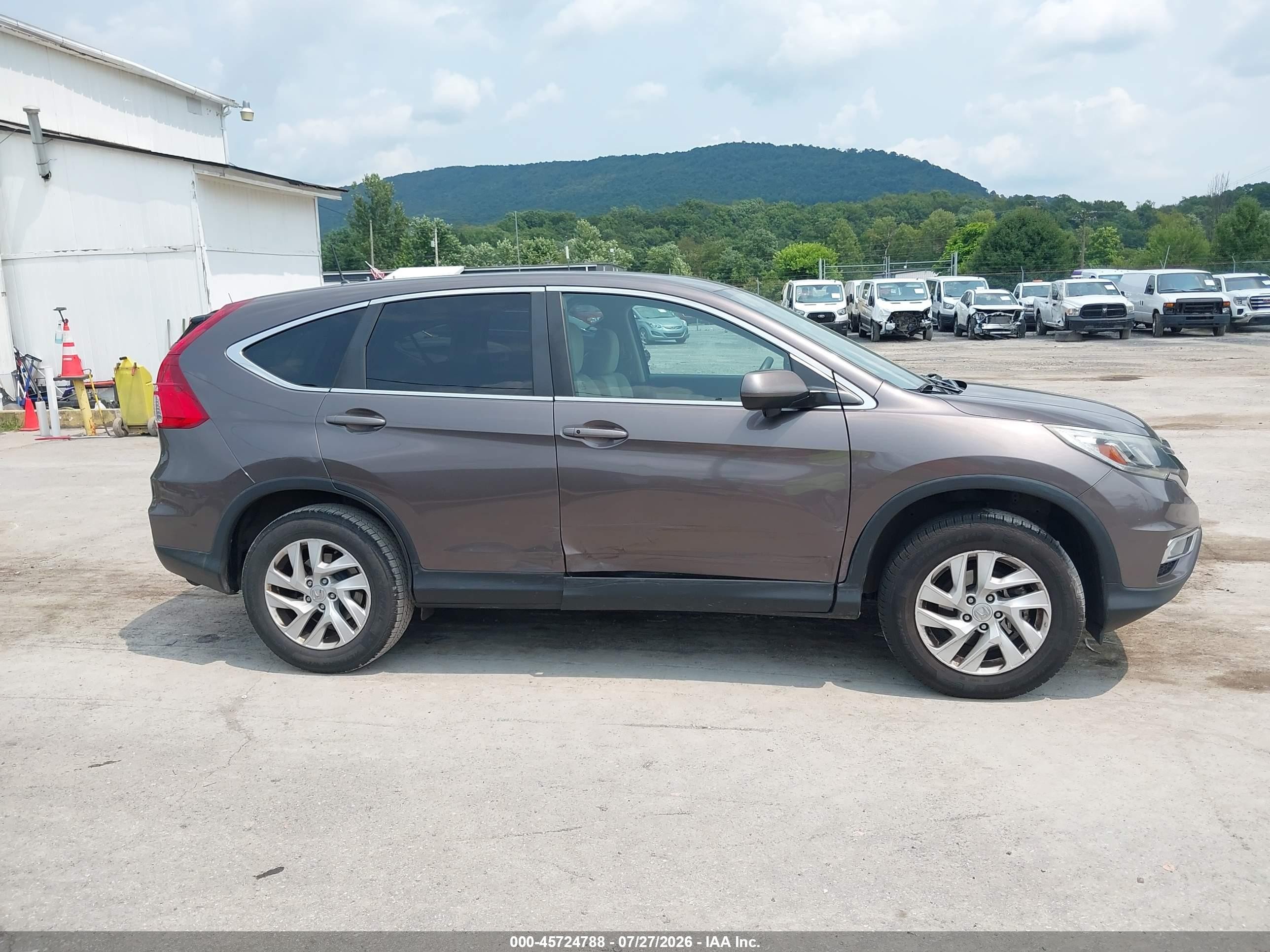 2015 Honda Cr-v Ex Brown vin: 2HKRM4H59FH685789