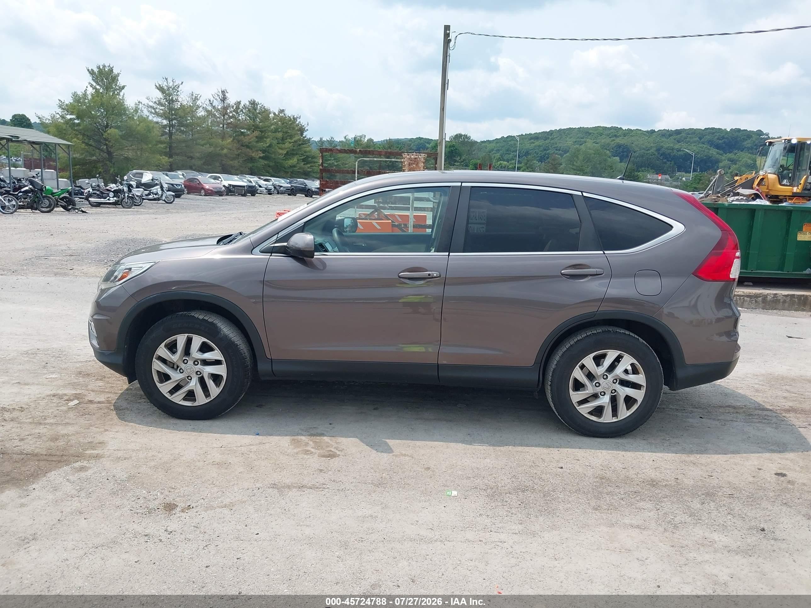 2015 Honda Cr-v Ex Brown vin: 2HKRM4H59FH685789