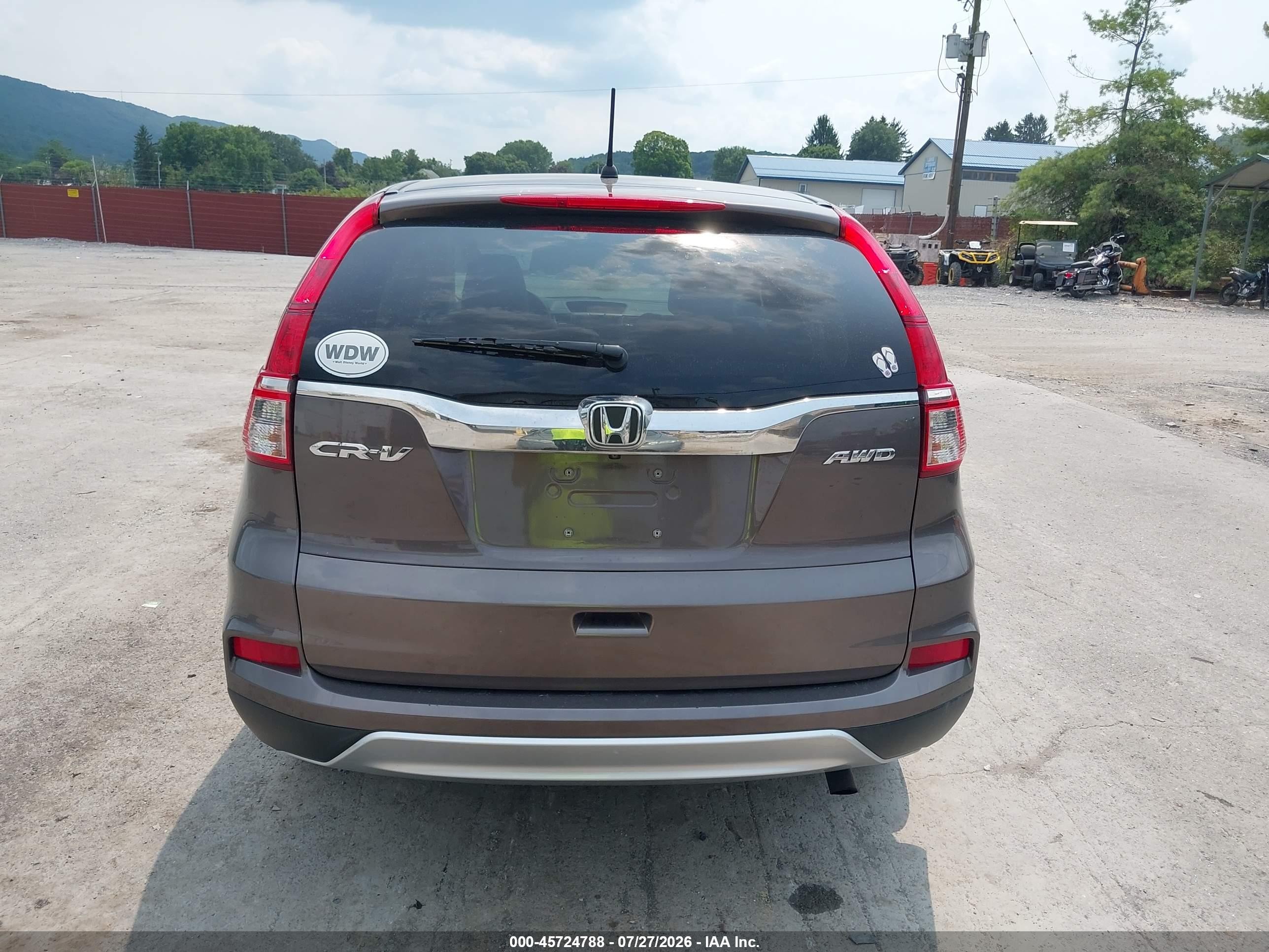 2015 Honda Cr-v Ex Brown vin: 2HKRM4H59FH685789