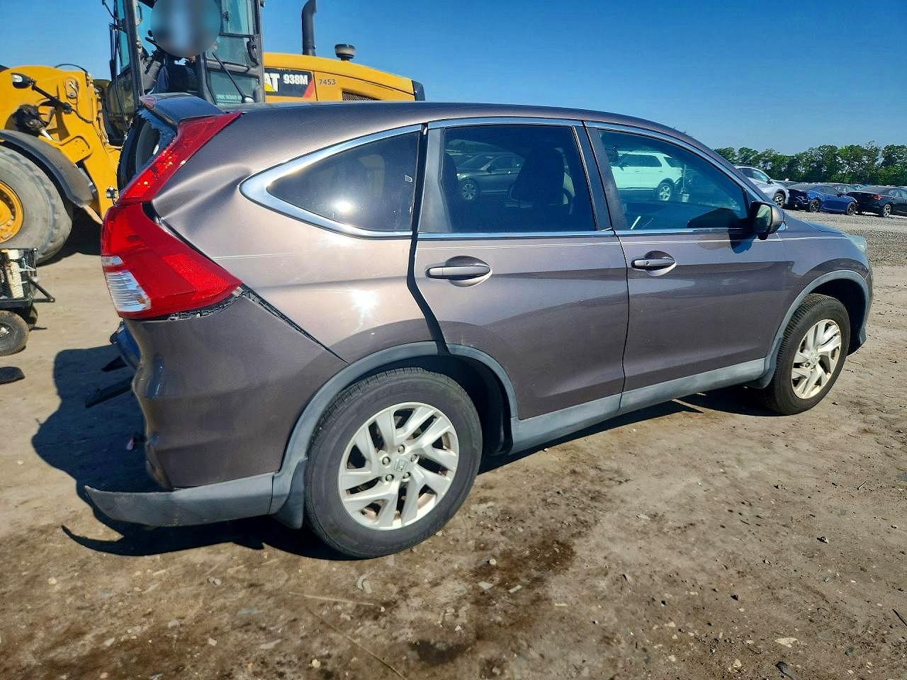 2015 Honda Cr-v Ex Gray vin: 2HKRM4H59FH685887