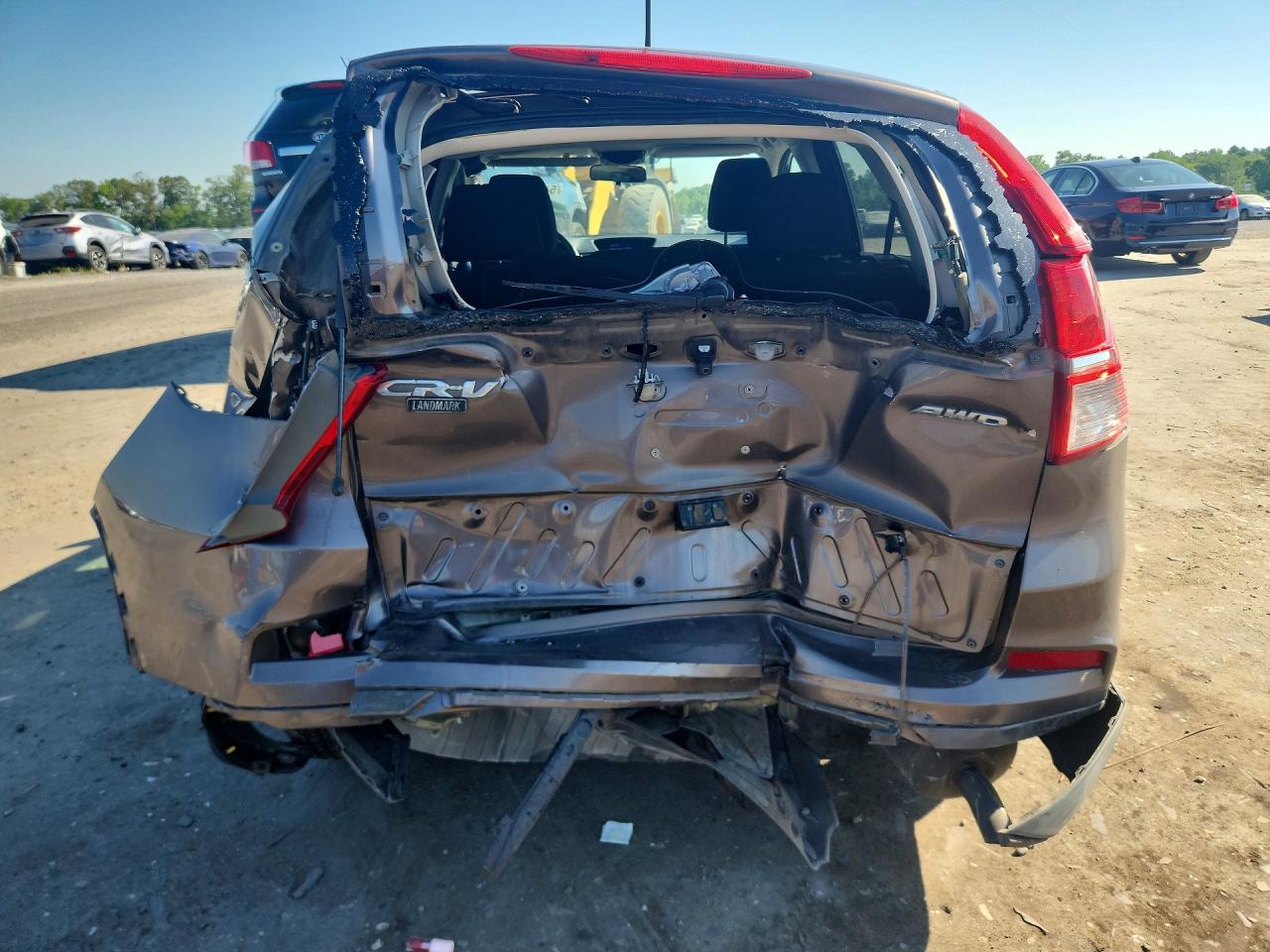 2015 Honda Cr-v Ex Gray vin: 2HKRM4H59FH685887