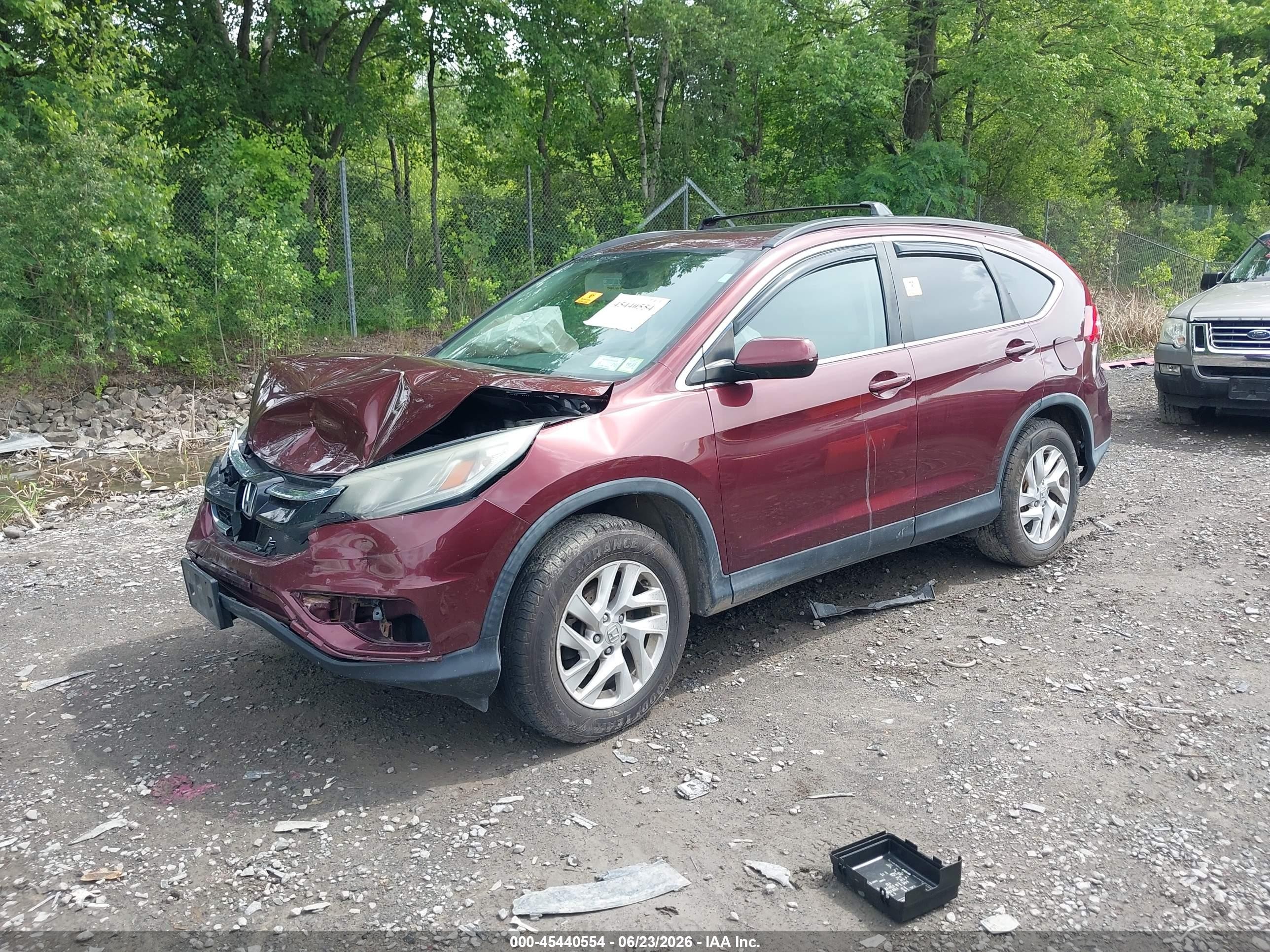2015 Honda Cr-v Ex Burgundy vin: 2HKRM4H59FH708083