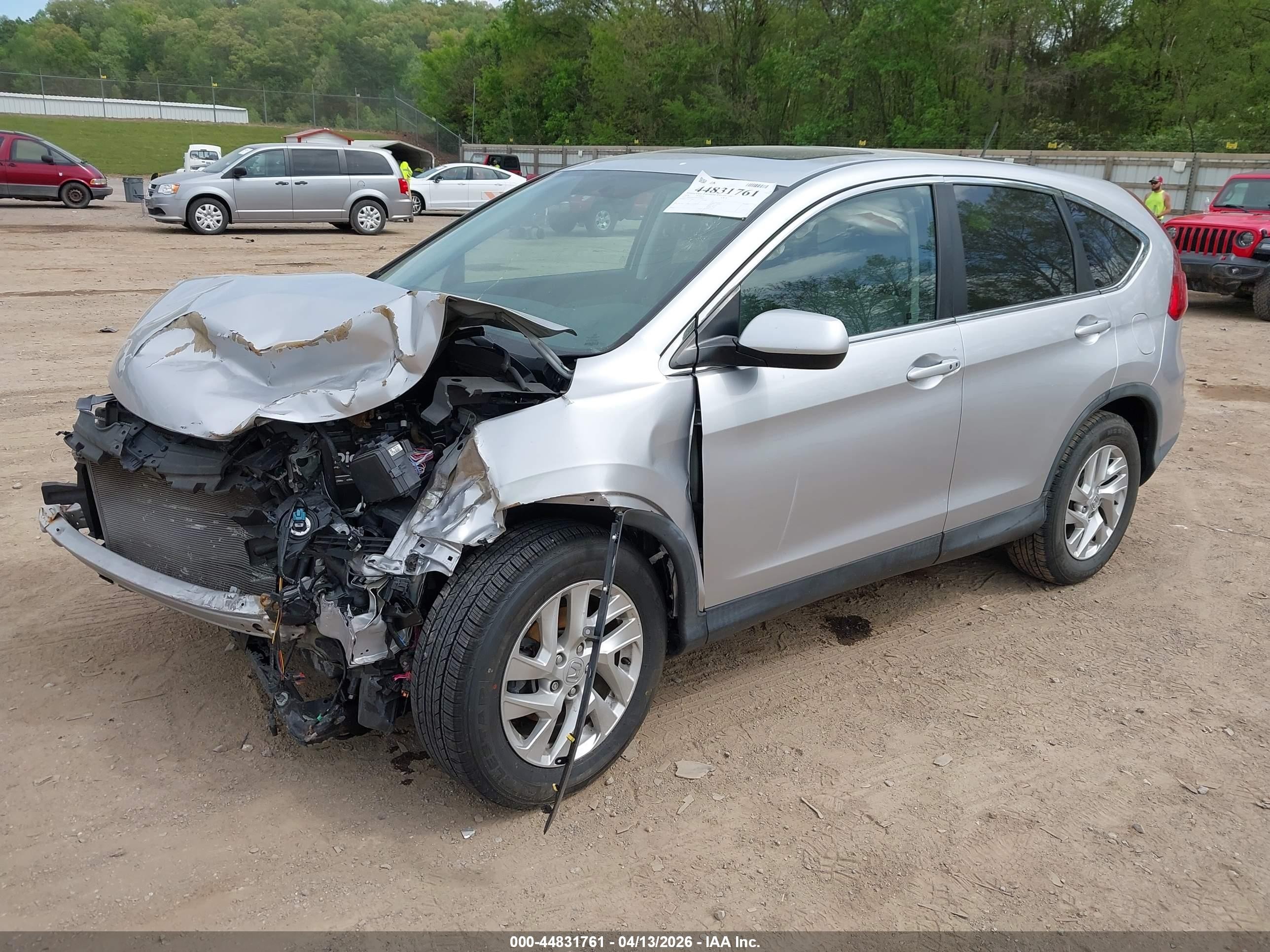 2016 Honda Cr-v Ex Silver vin: 2HKRM4H59GH728643