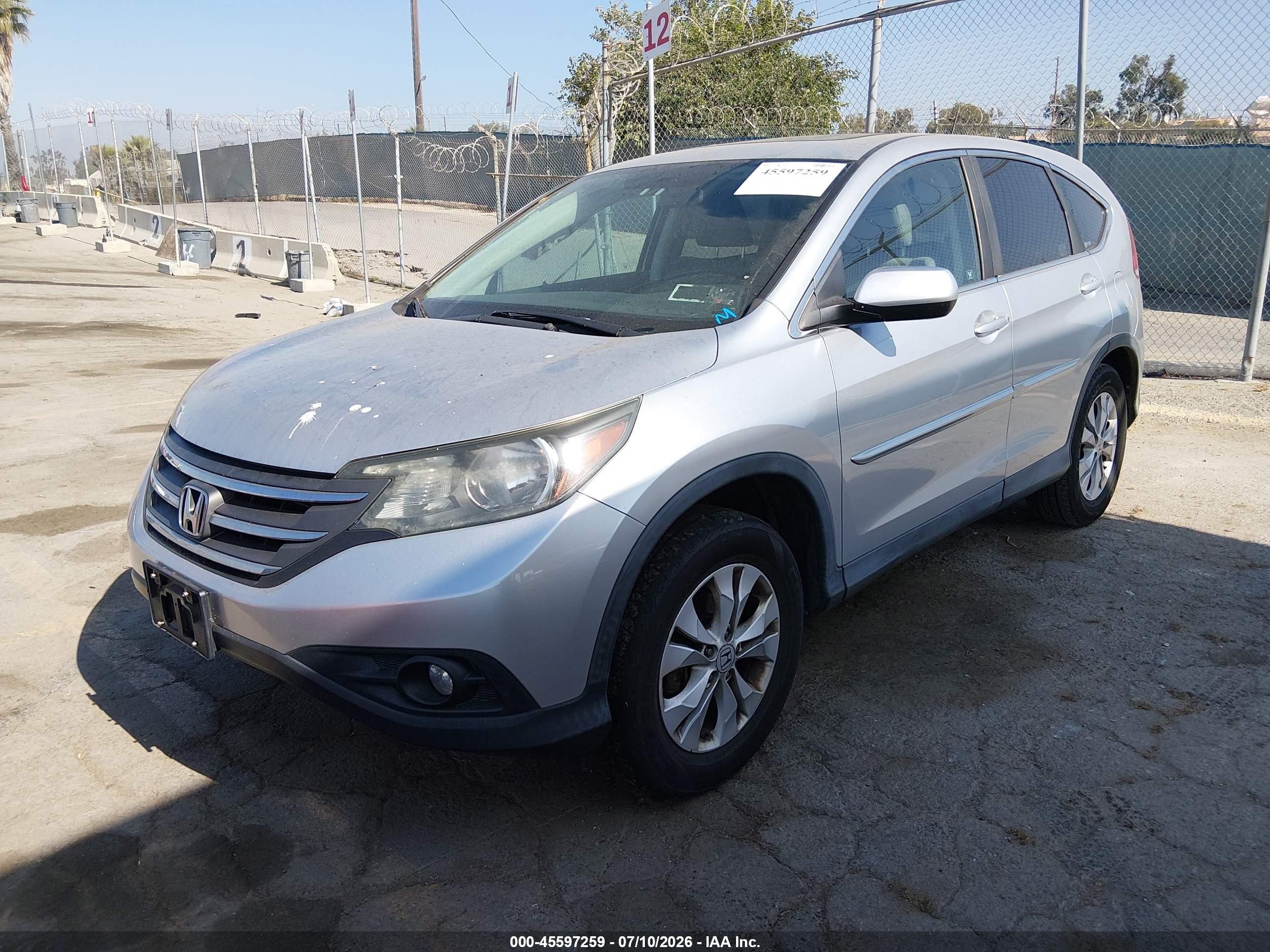 2012 Honda Cr-v Ex Silver vin: 2HKRM4H5XCH606402